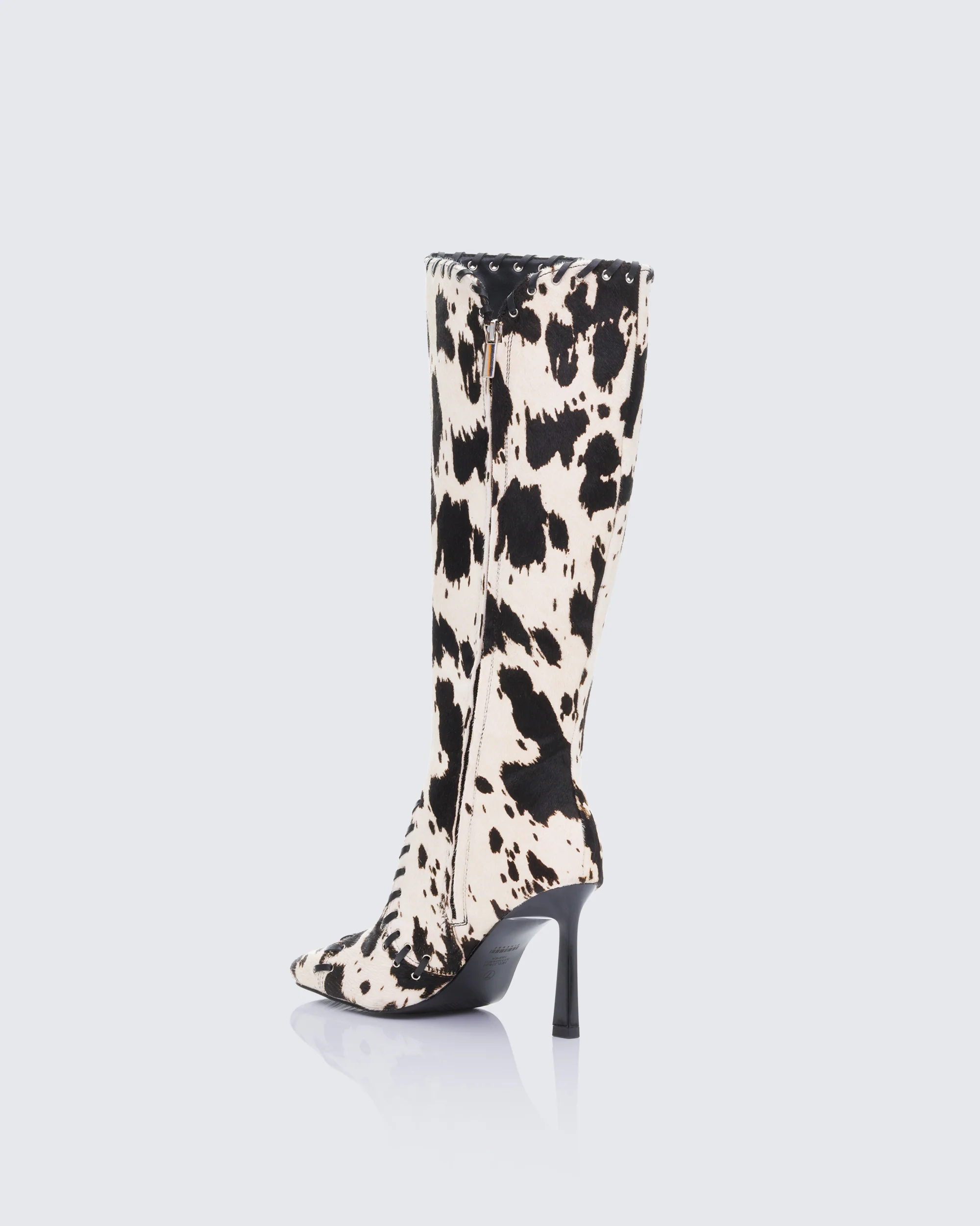 Shanaya Cow Real Leather Whip Stitch Boot - Image 3