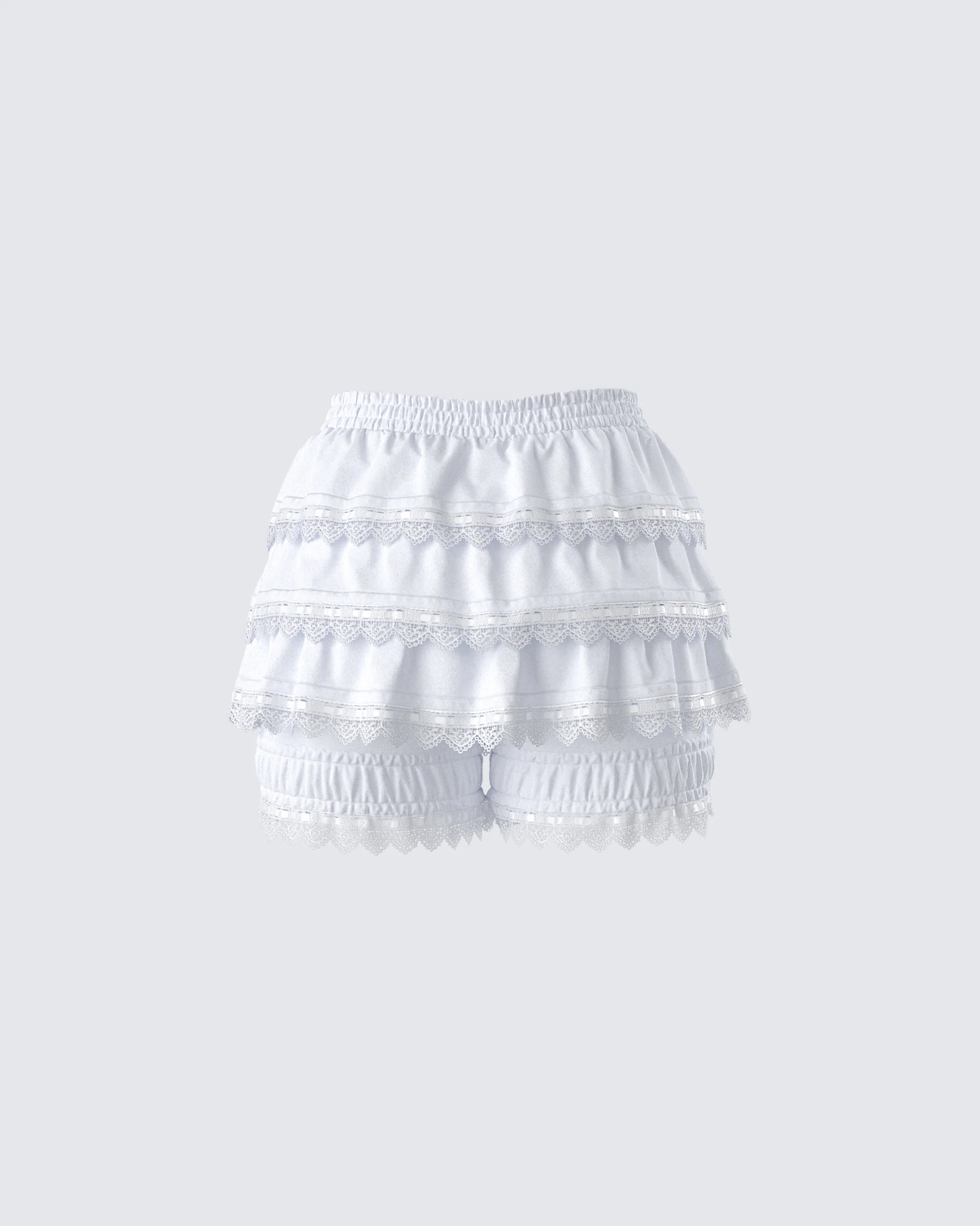 Shannyn White Ruffle Bloomer - Image 3