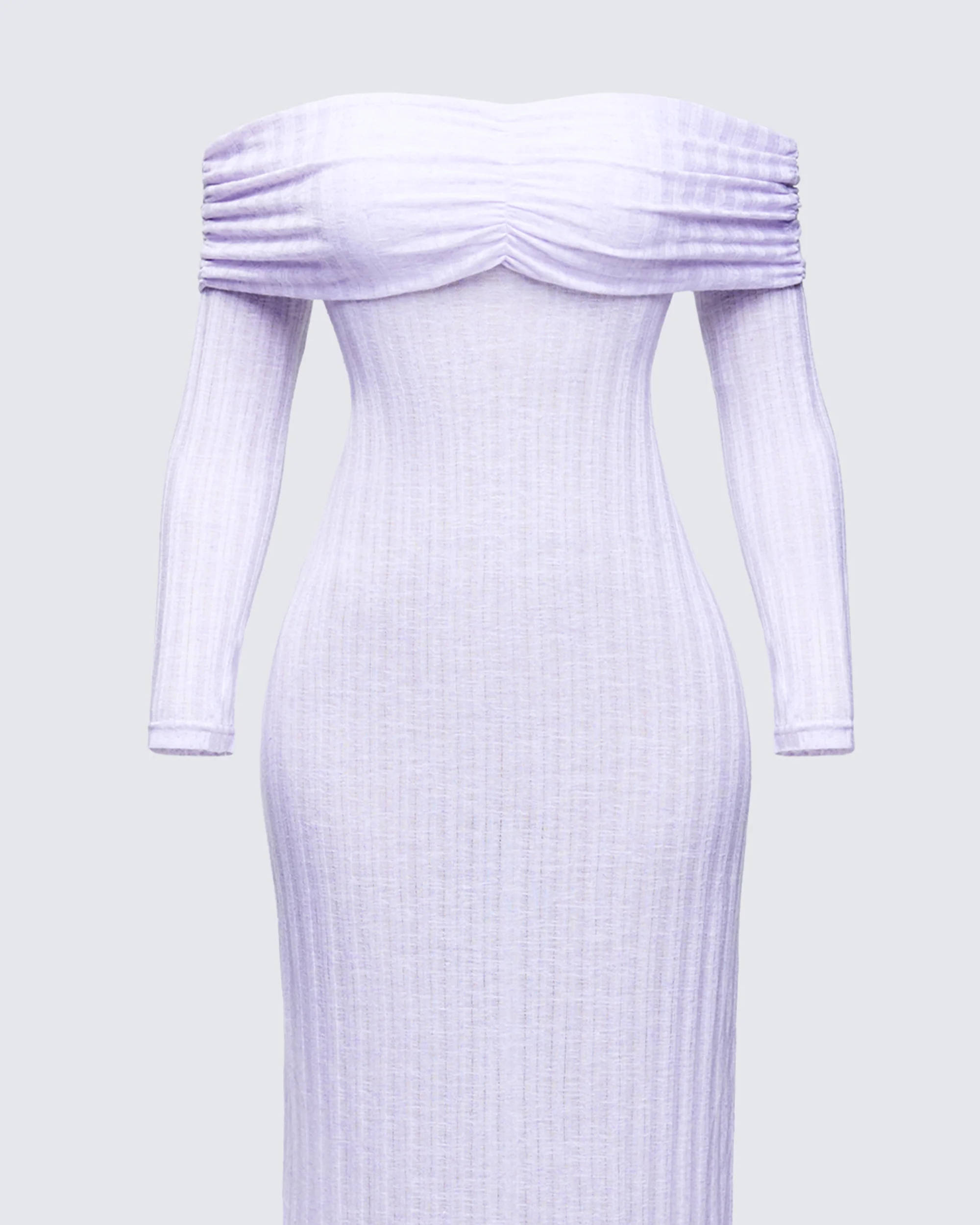 Sian Purple Knit Maxi Dress - Image 6