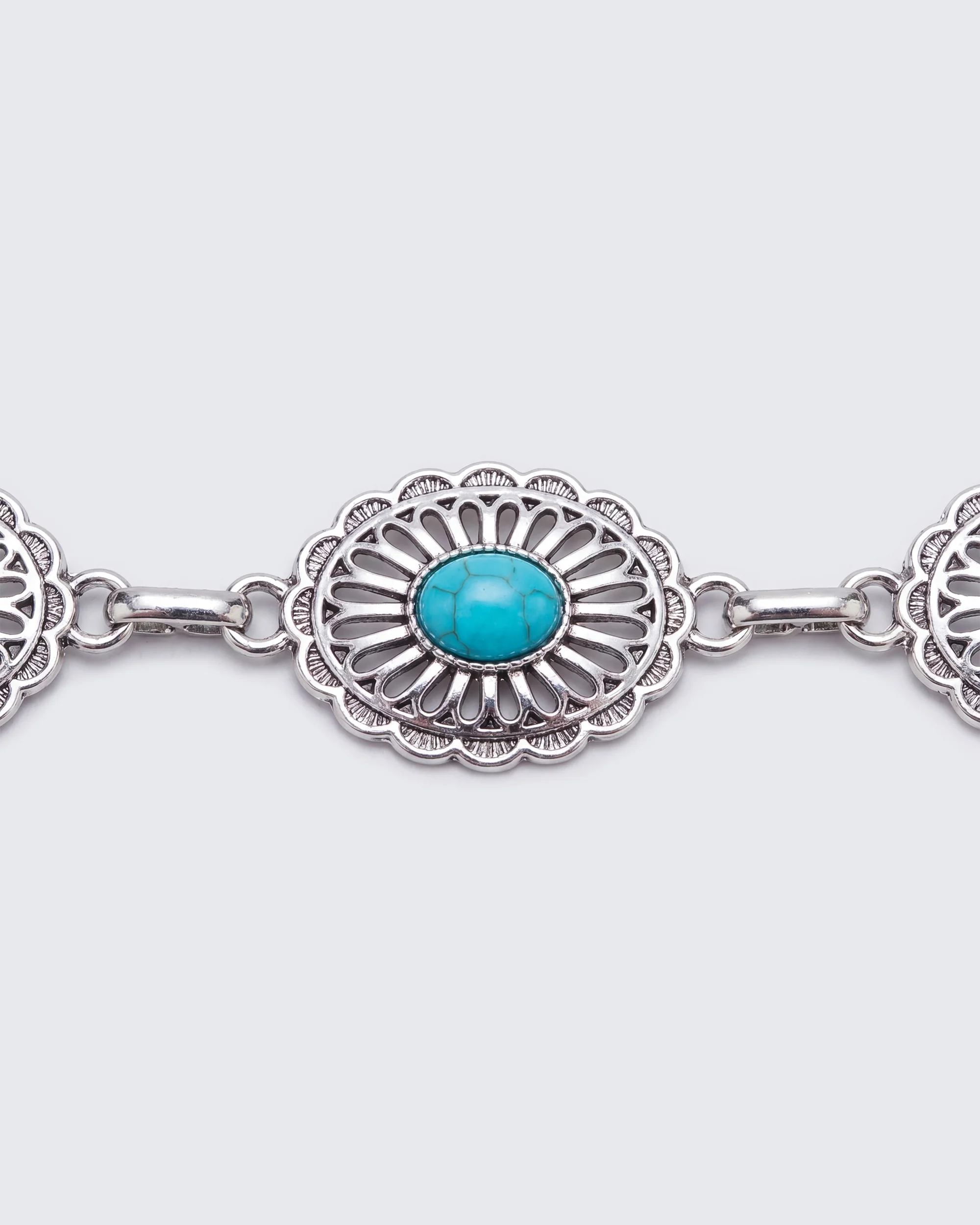 Silvana Silver Turquoise Belt - Image 5