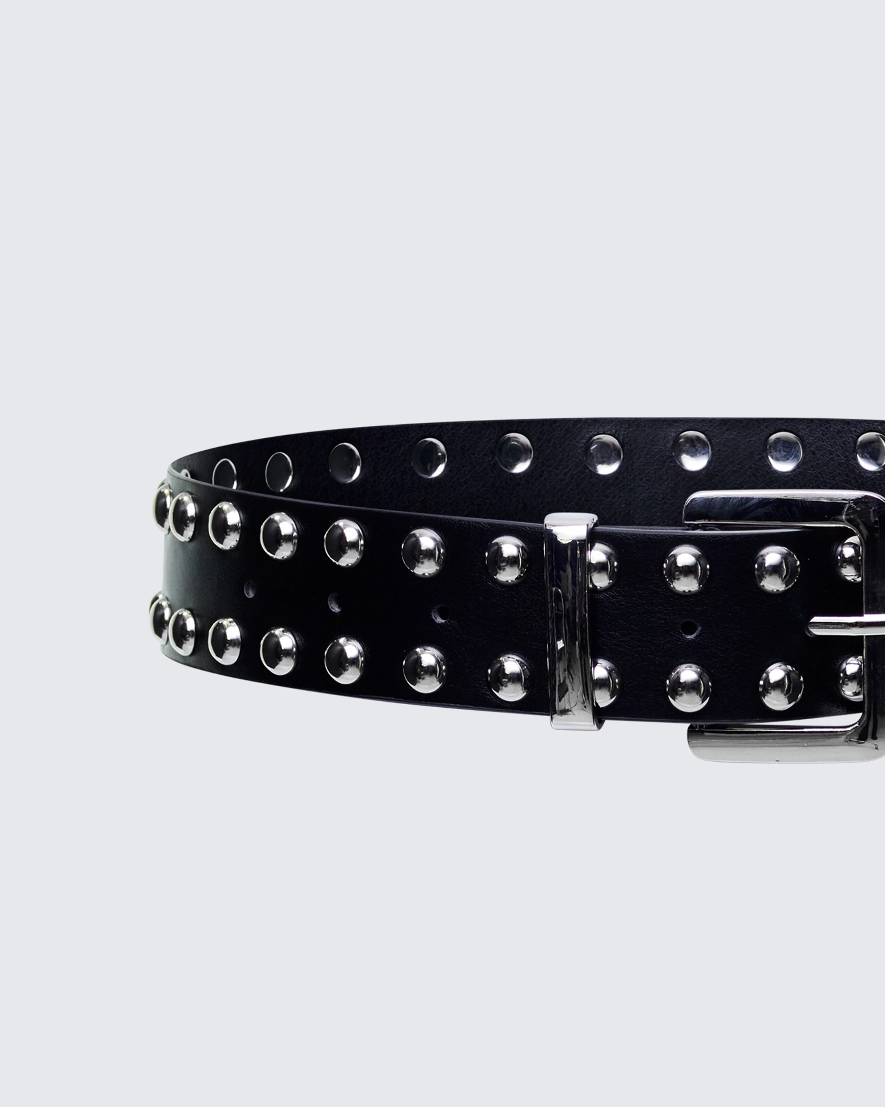 Sisay Black Studded Jeans Belt - Image 3