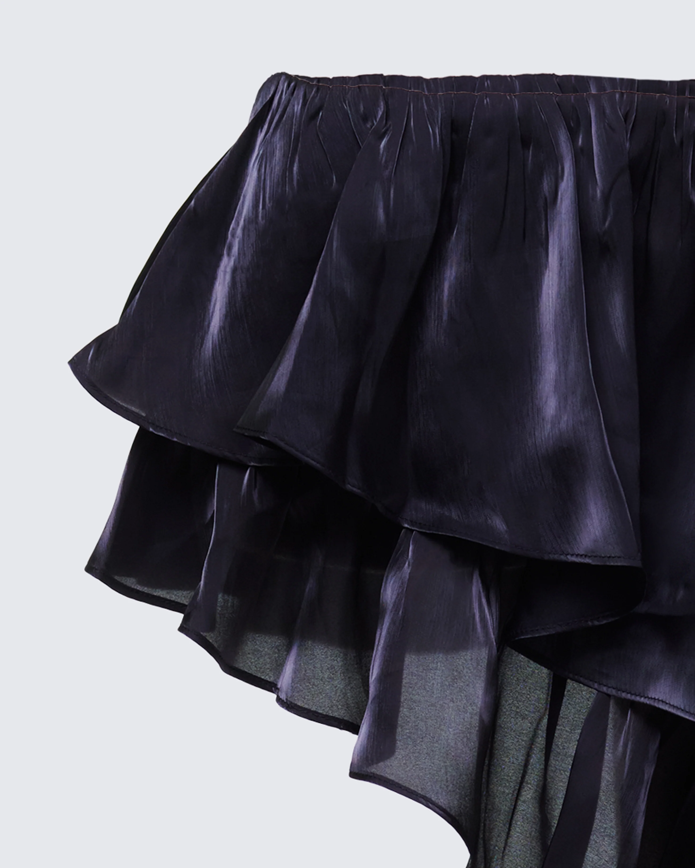 Skipper Black Ruffle Asymmetrical Skirt - Image 6