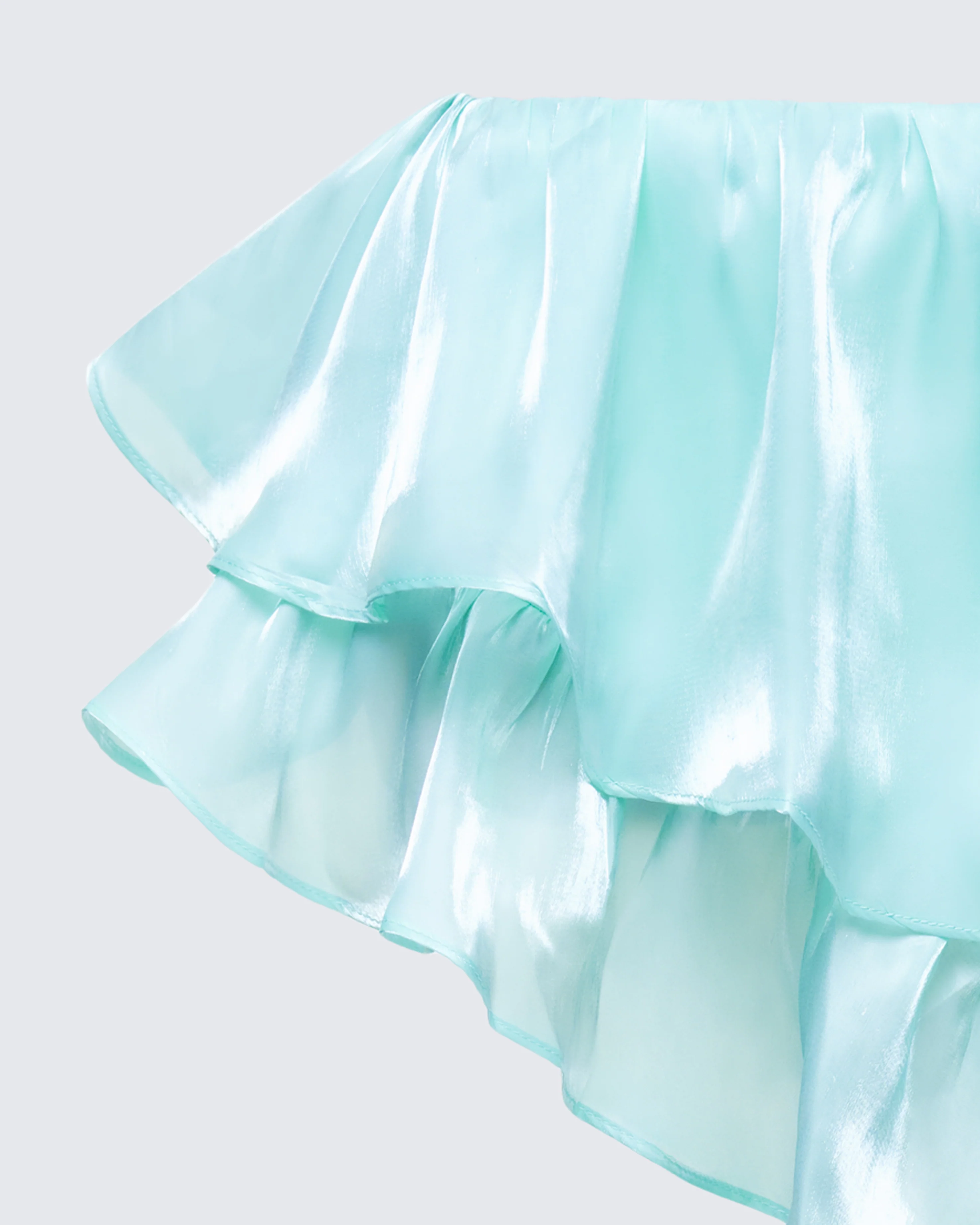 Skipper Green Ruffle Asymmetrical Skirt - Image 6