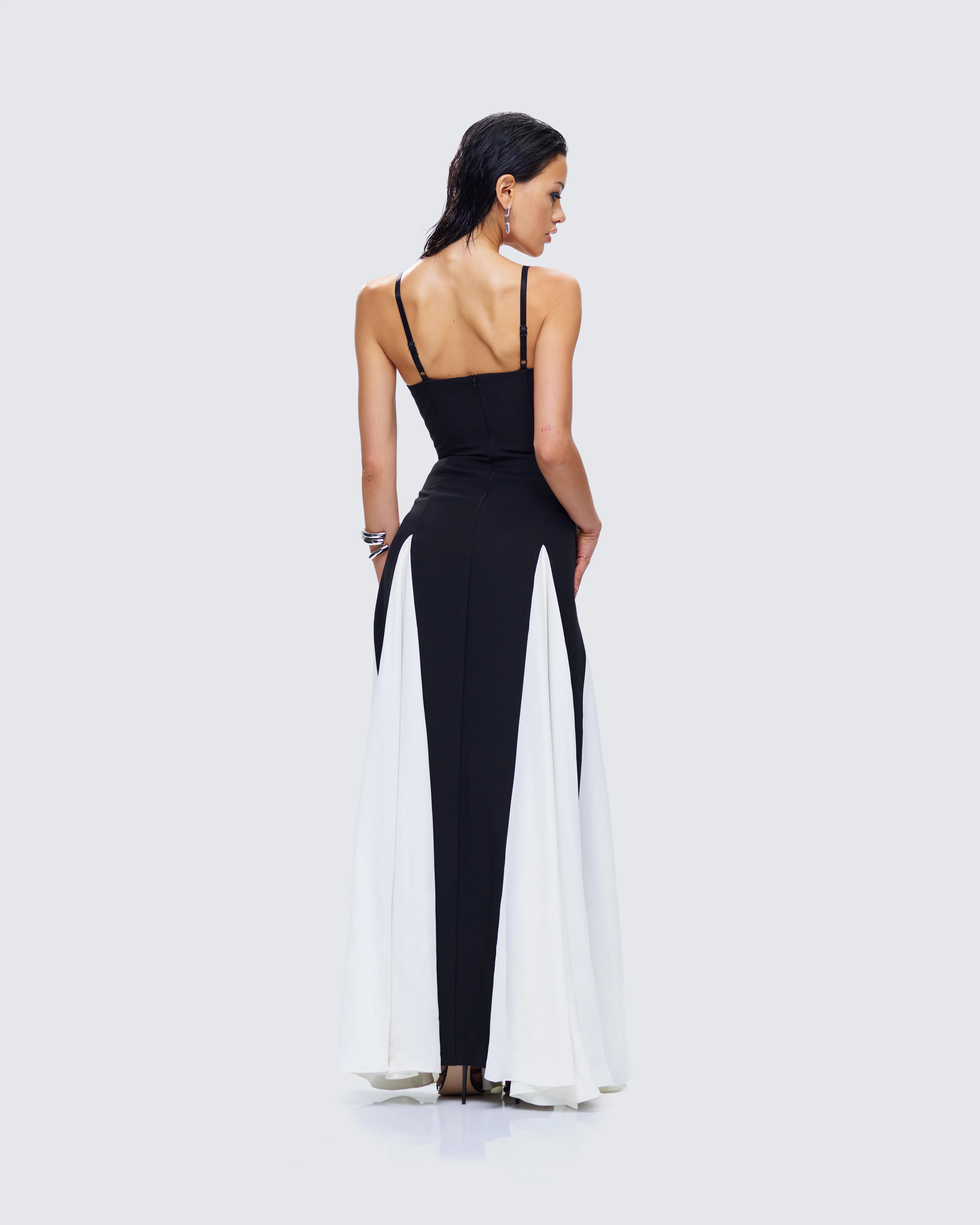 Skylah Black and White Gown - Image 7