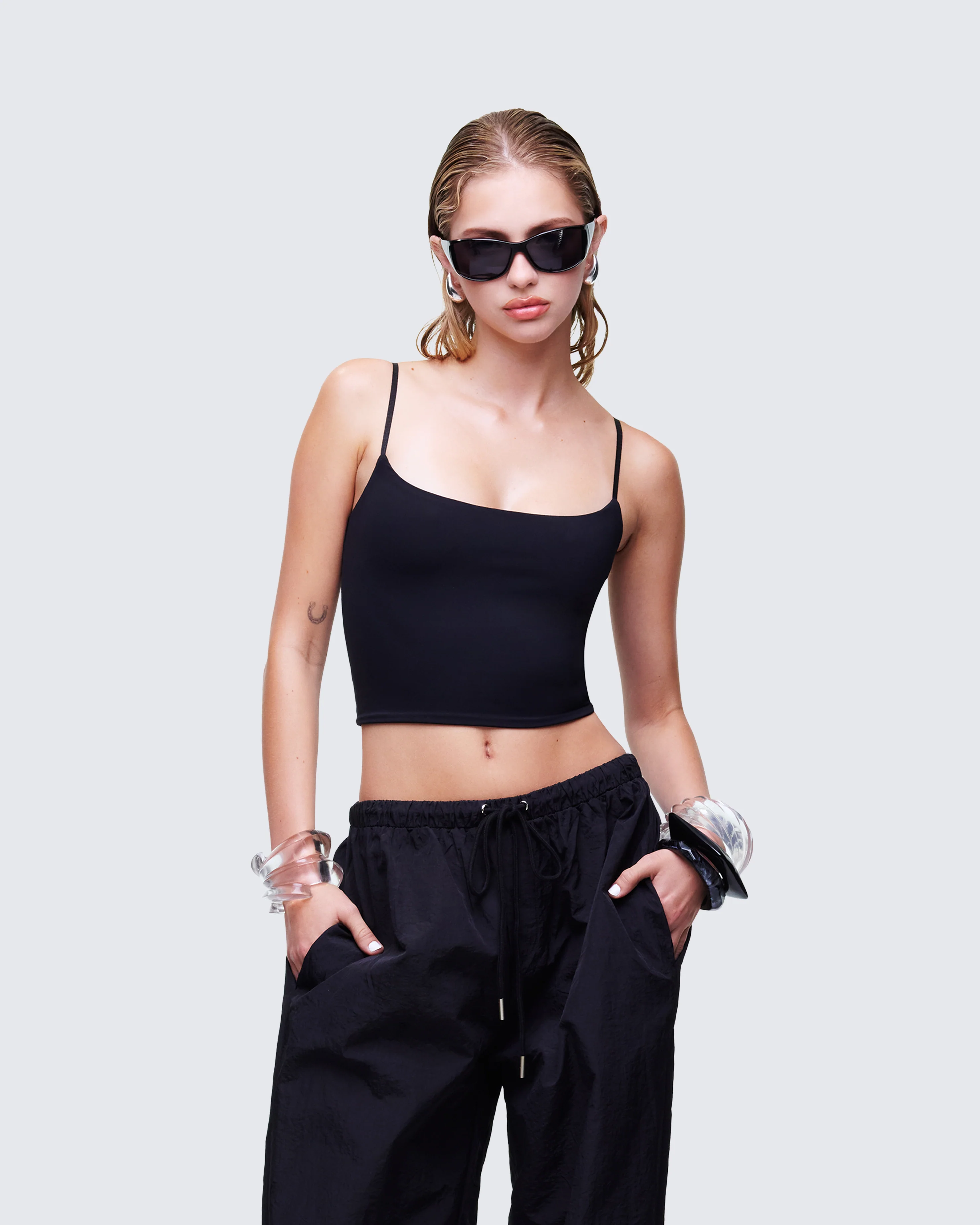 Soleia Black Cami Top - Image 3