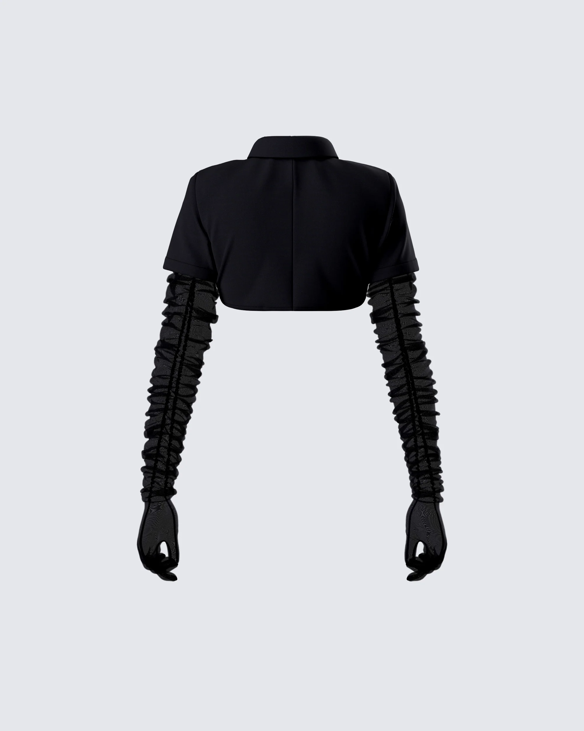Sora Black Shirt & Gloves - Image 3