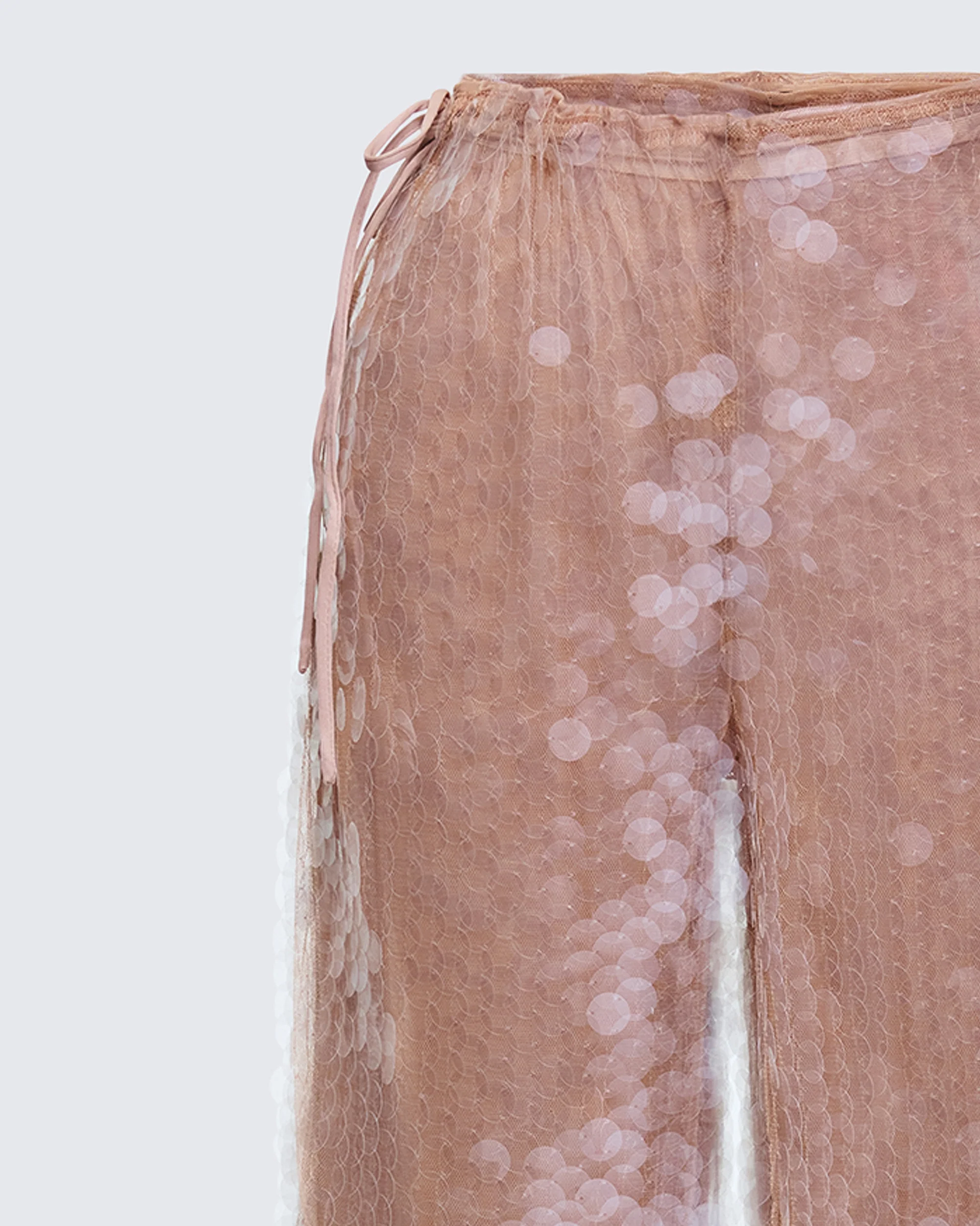 Speranza Clear Sequin Tie Pants - Image 6