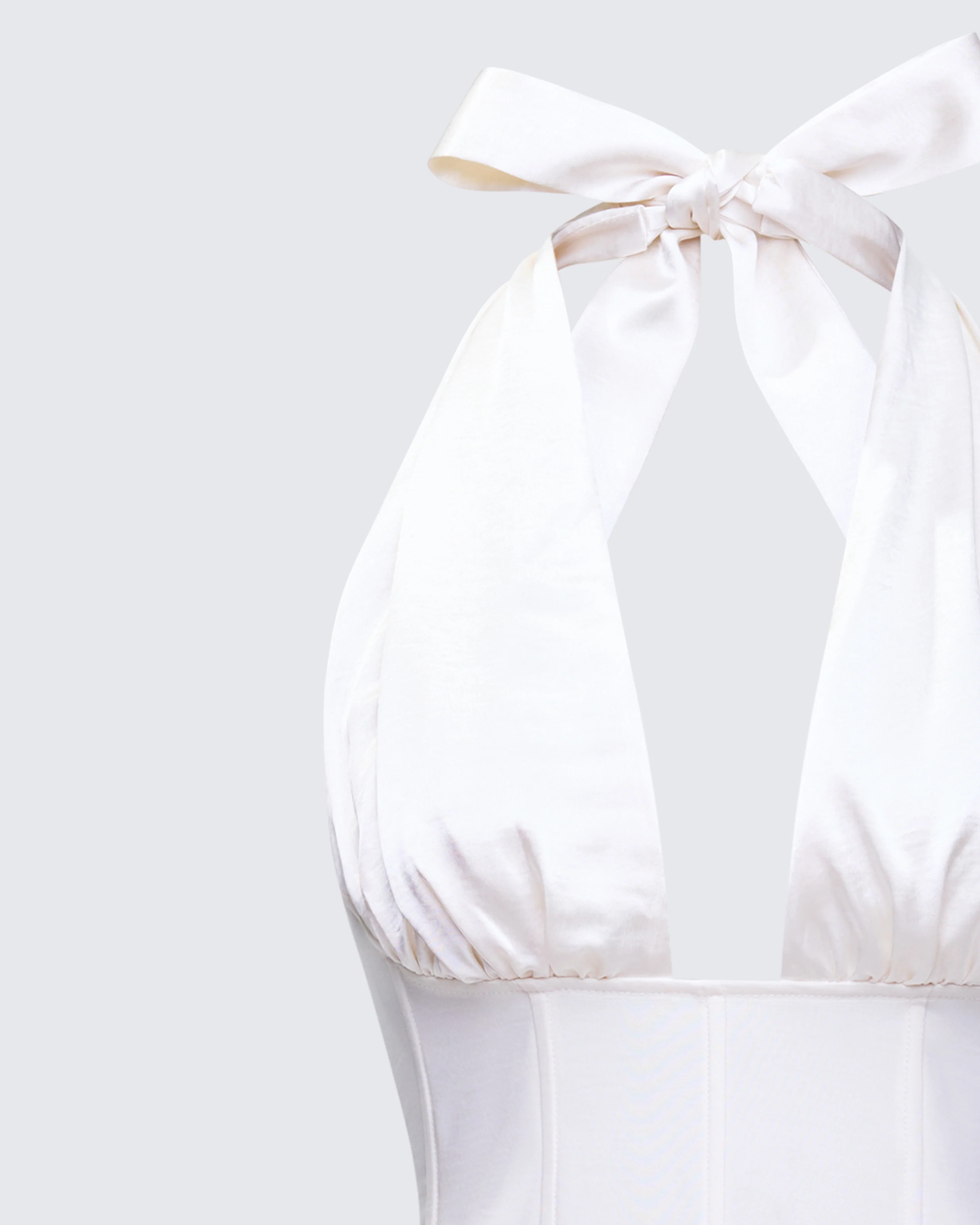 Sunniva White Corset Mini Dress - Image 6