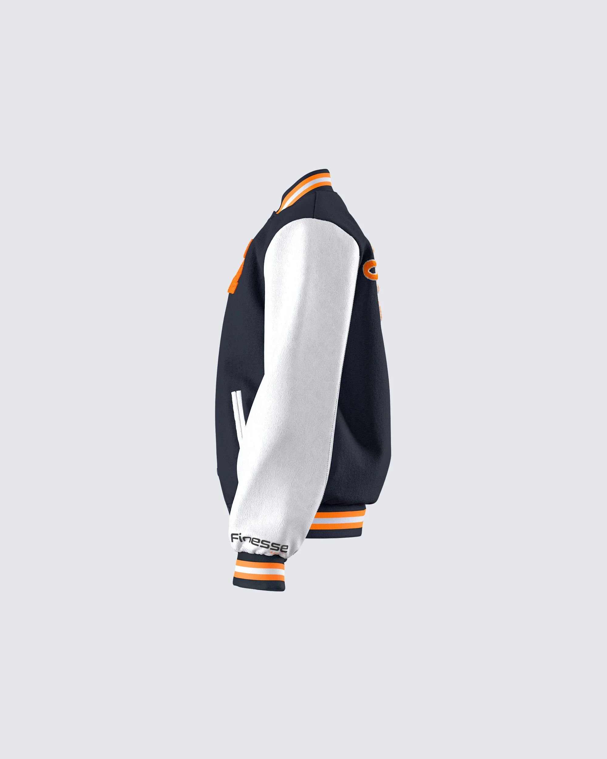 Sutton Black Varsity Jacket - Image 2