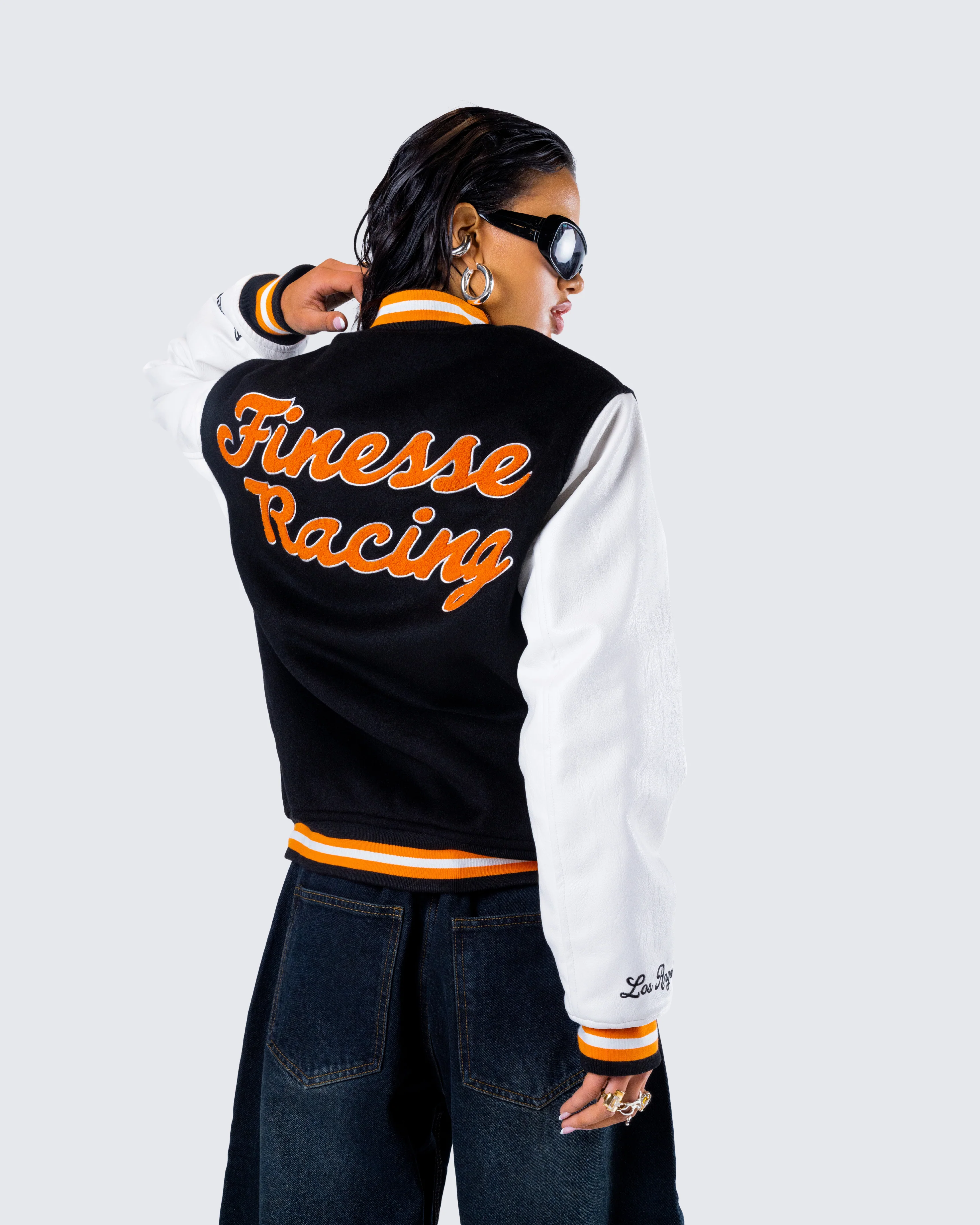 Sutton Black Varsity Jacket - Image 8