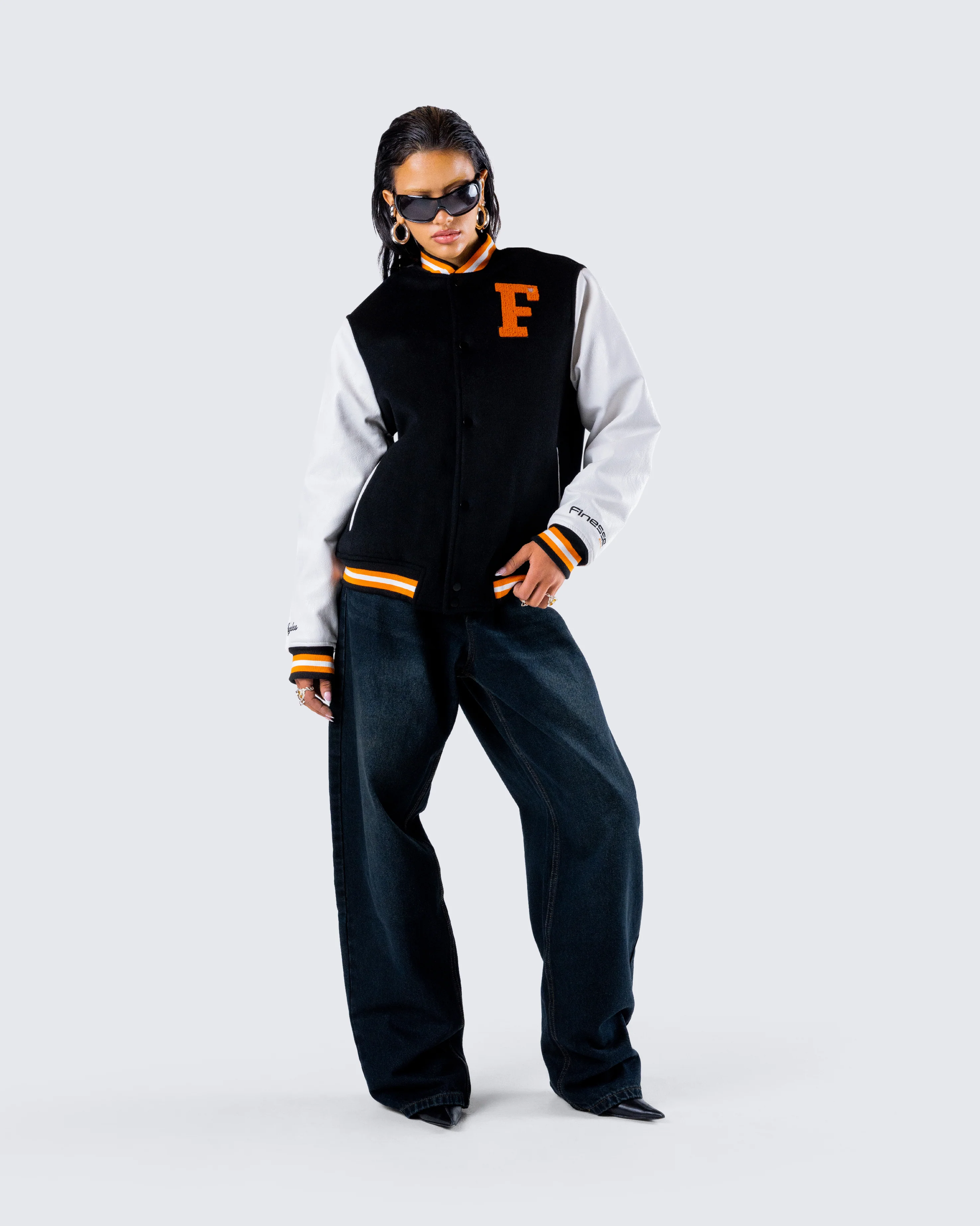 Sutton Black Varsity Jacket - Image 9