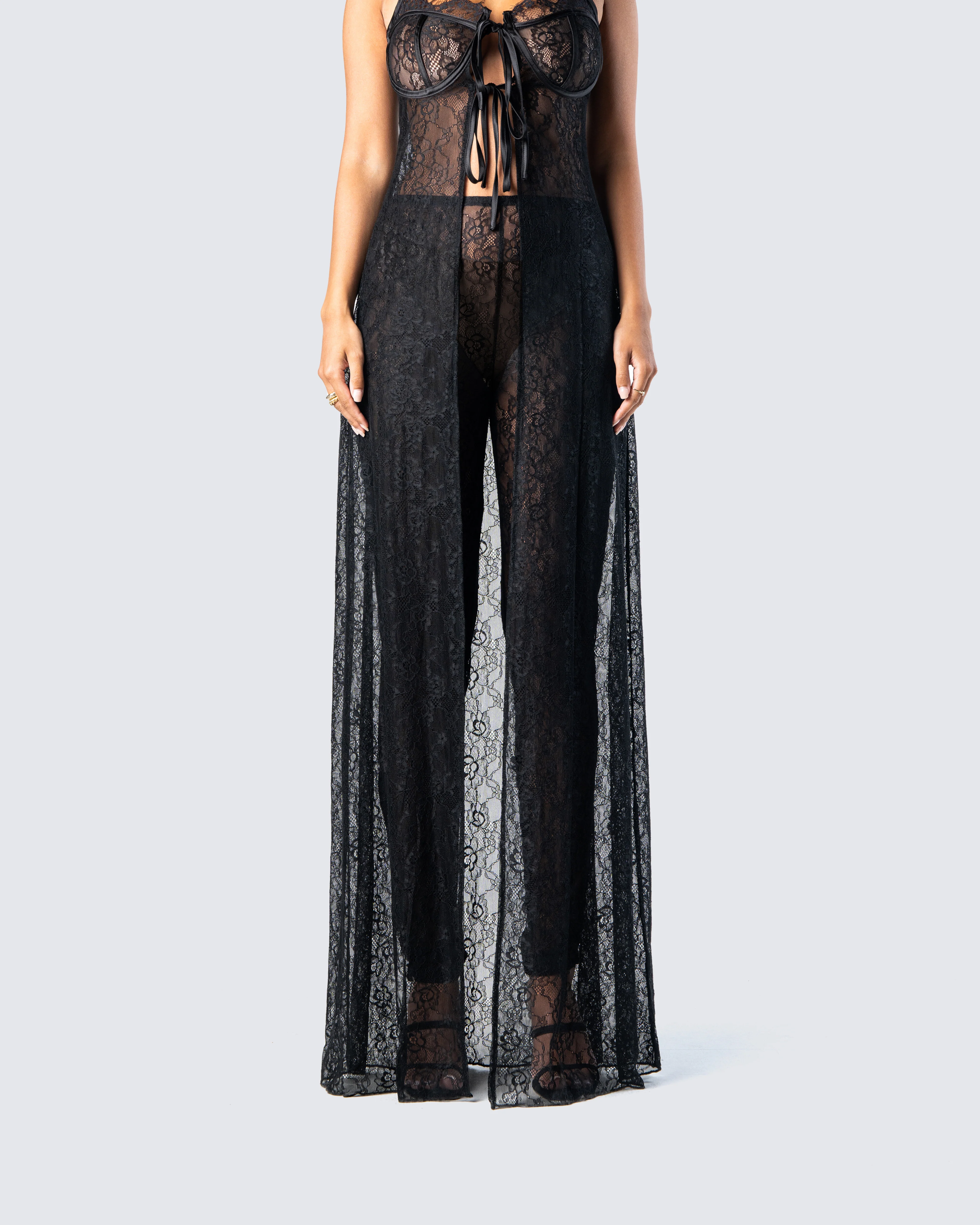 Sylvia Black Lace Legging Pant - Image 4