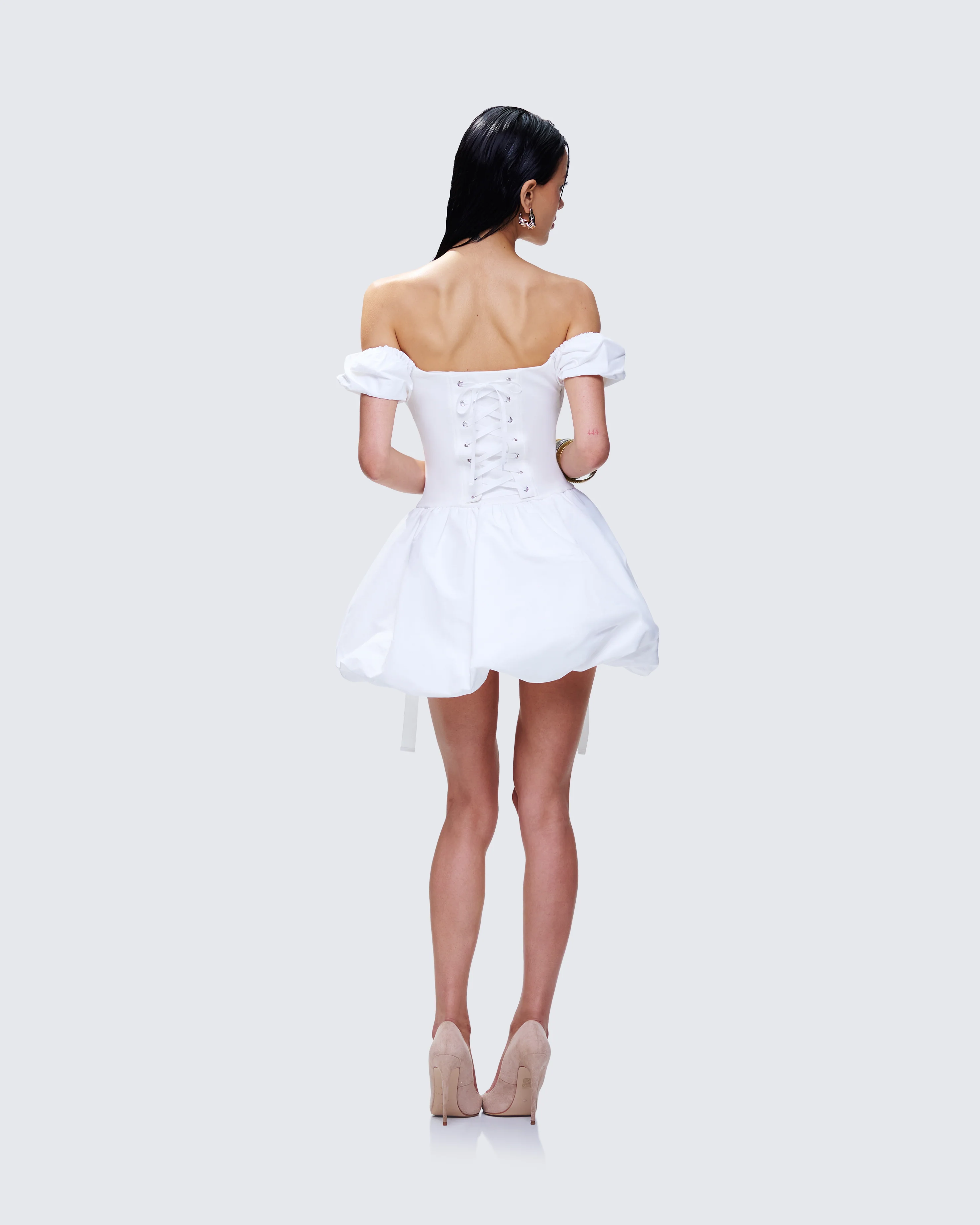 Tabitha White Corset Mini Dress - Image 5