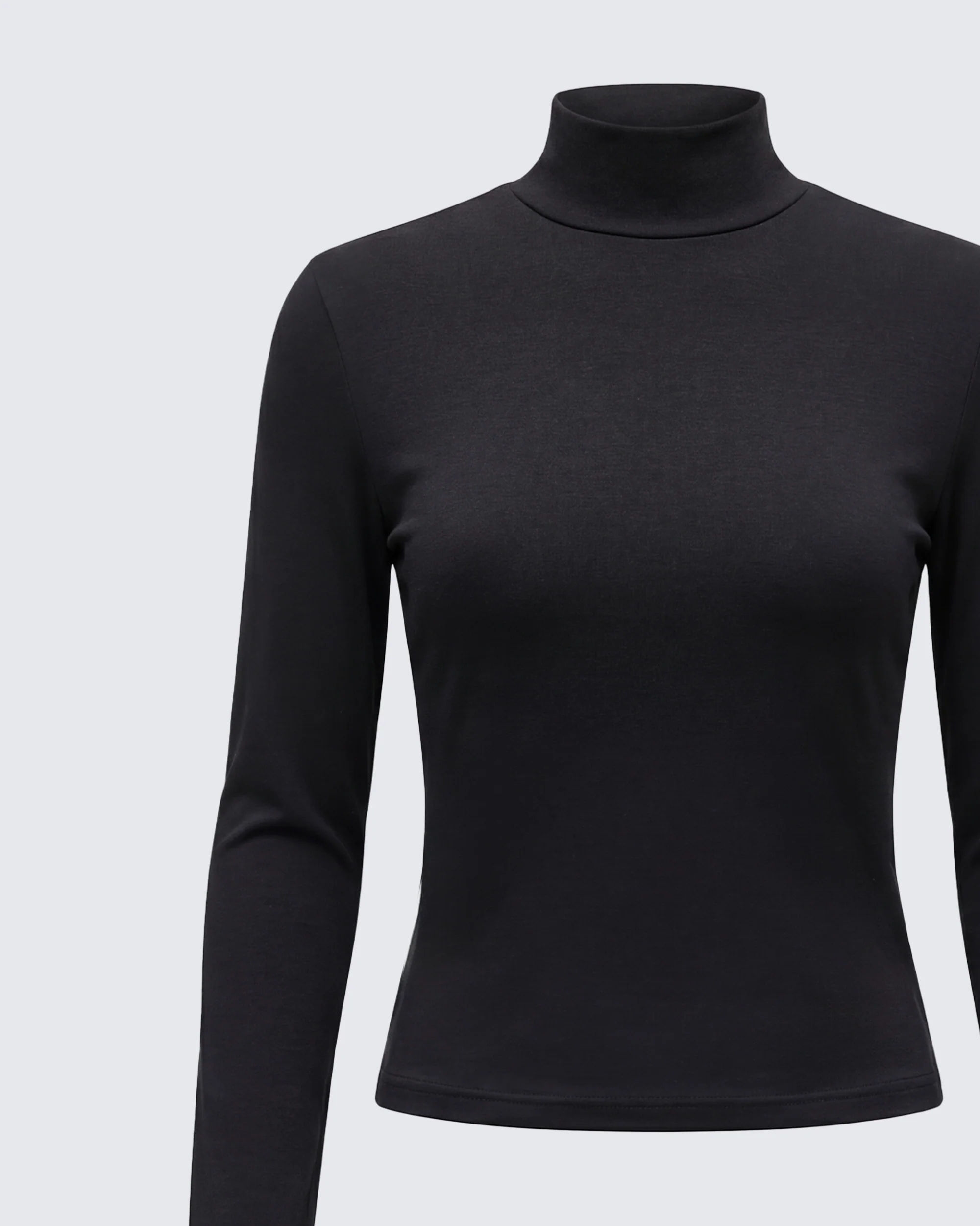 Tana Black Mockneck Top - Image 8