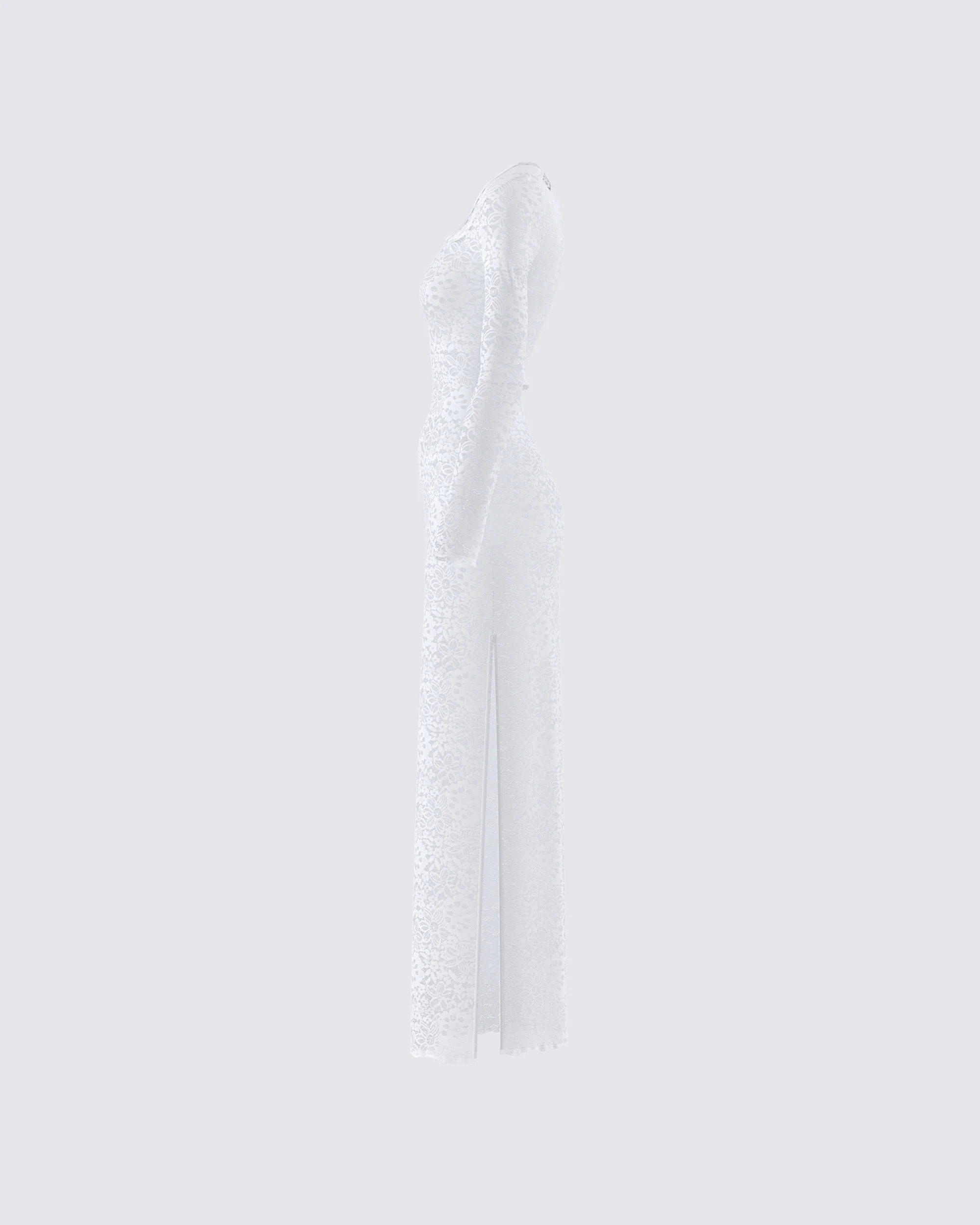 Tanith White Lace Maxi Dress - Image 2