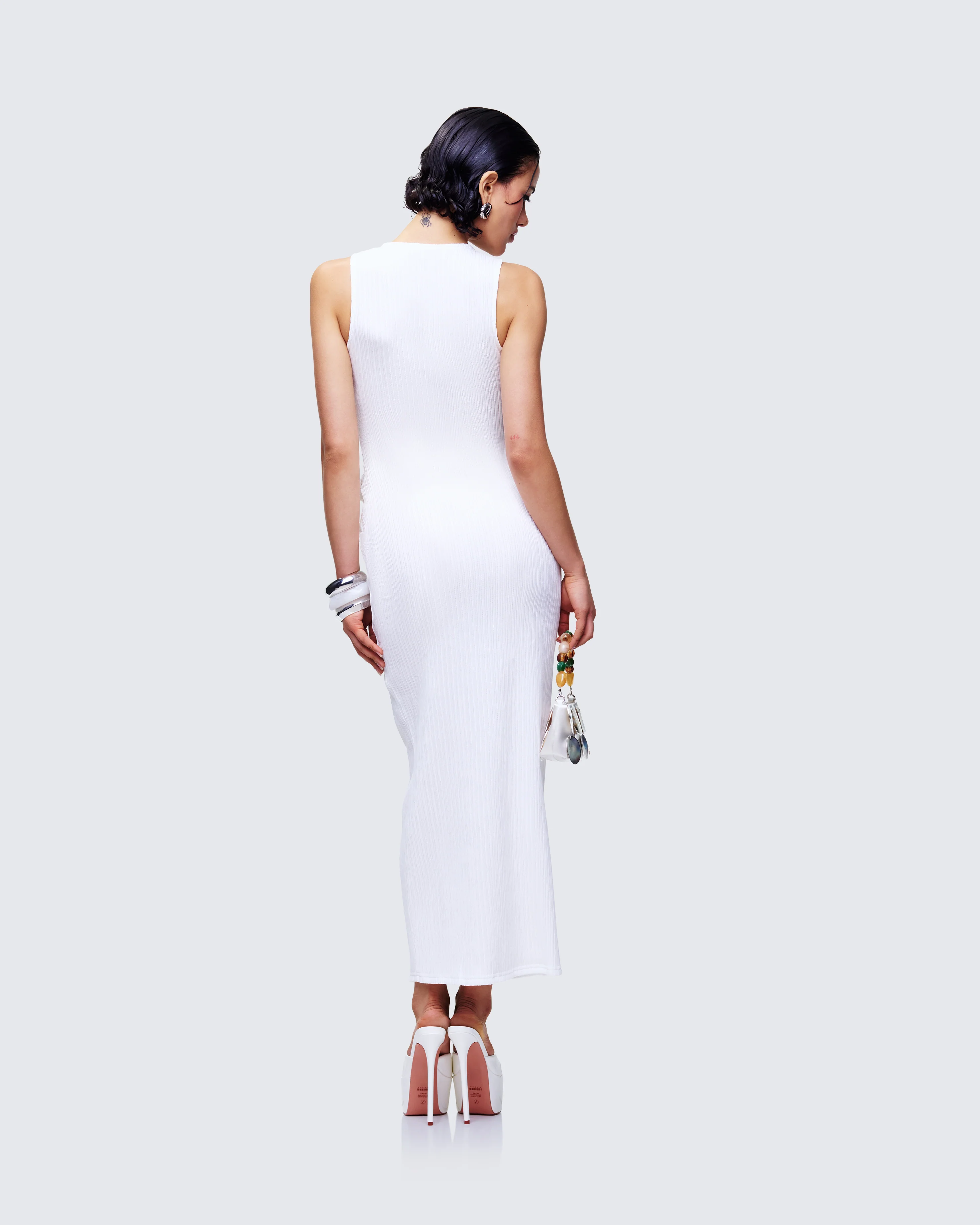 Tansy Ivory Button Up Maxi Dress - Image 5