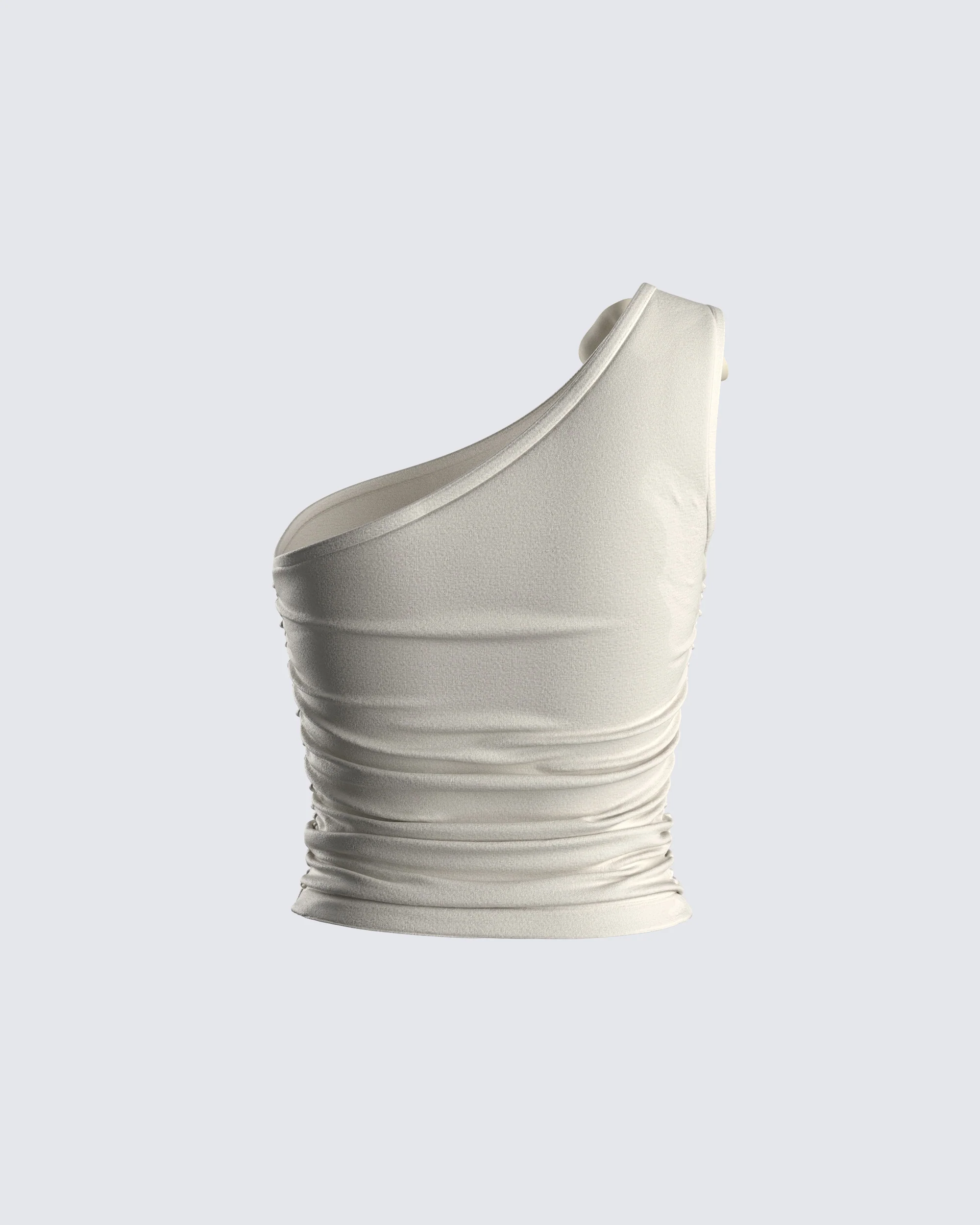 Tawny Ivory One Shoulder Top - Image 3