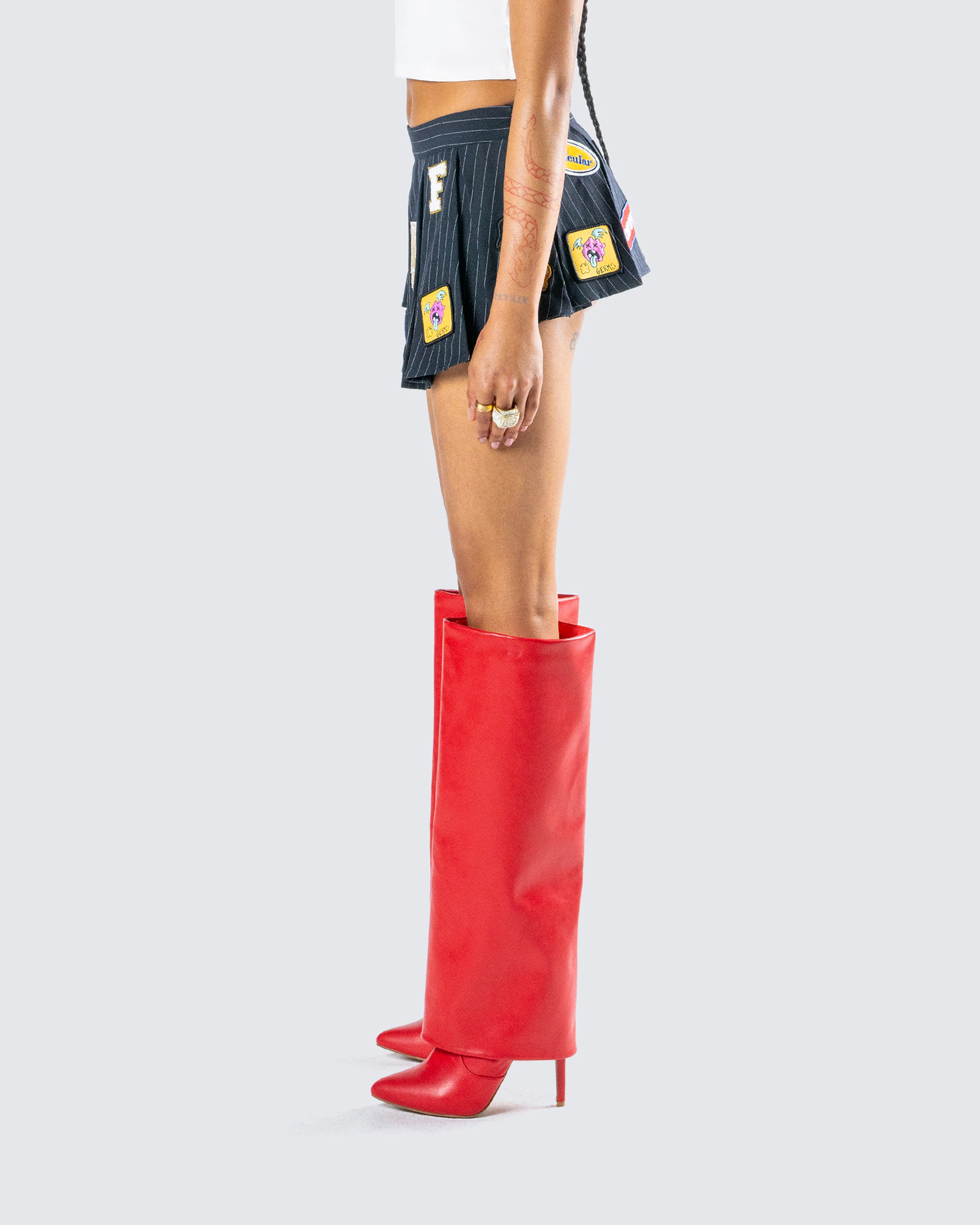 Teagan X-Rated Patch Mini Skirt - Image 4