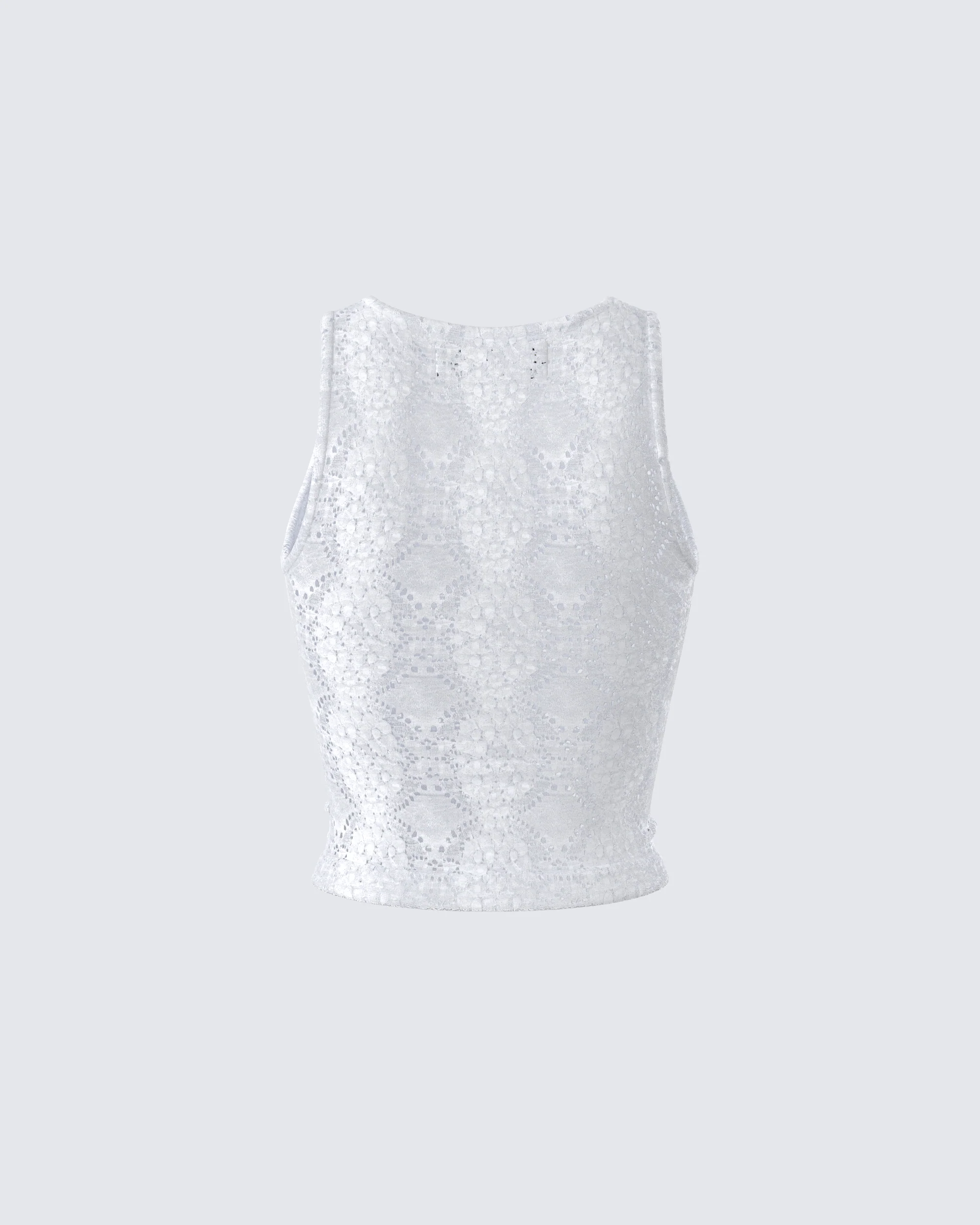 Teya White Pattern Top - Image 3