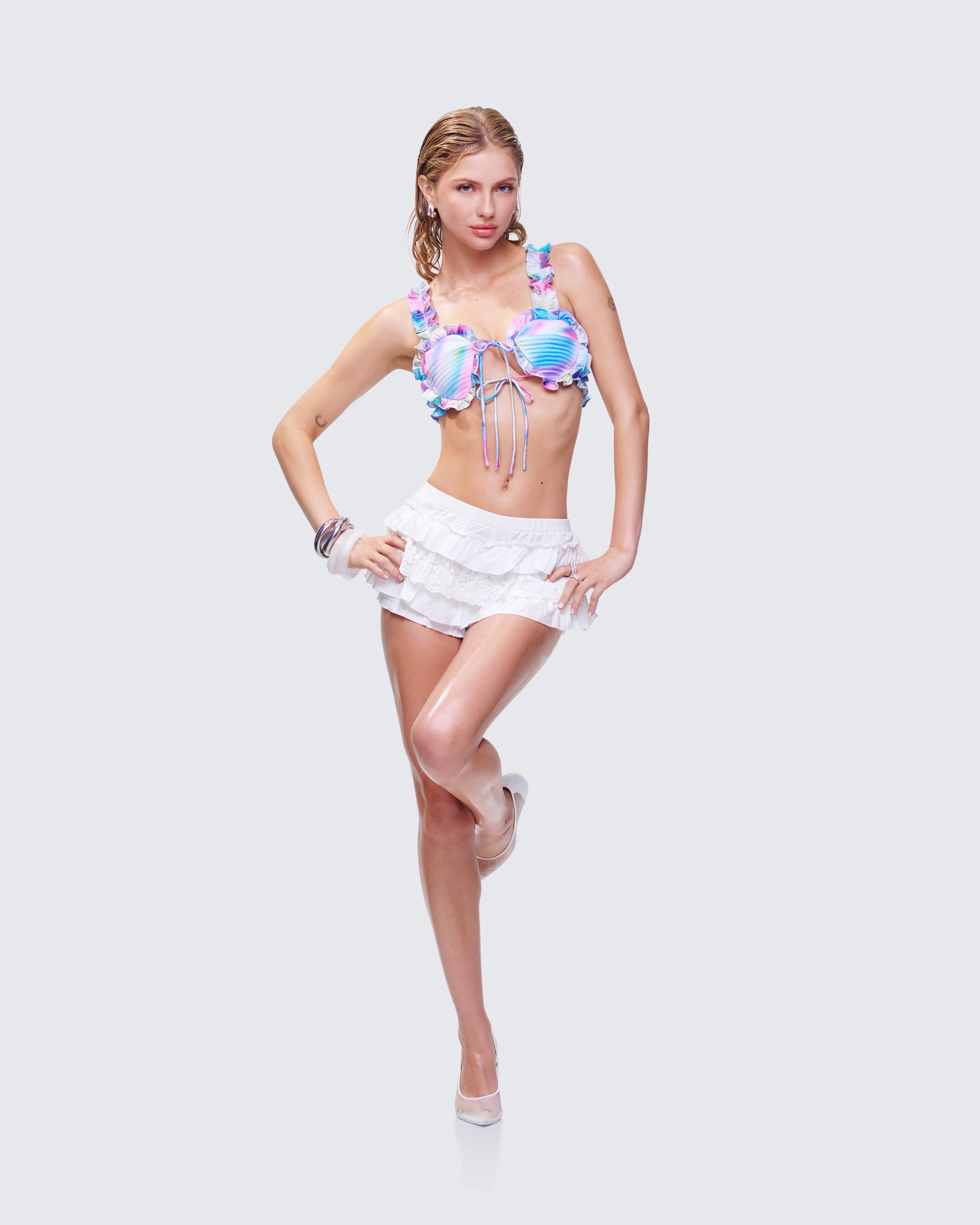 Thelma Printed Padded Heart Bra Top - Image 5