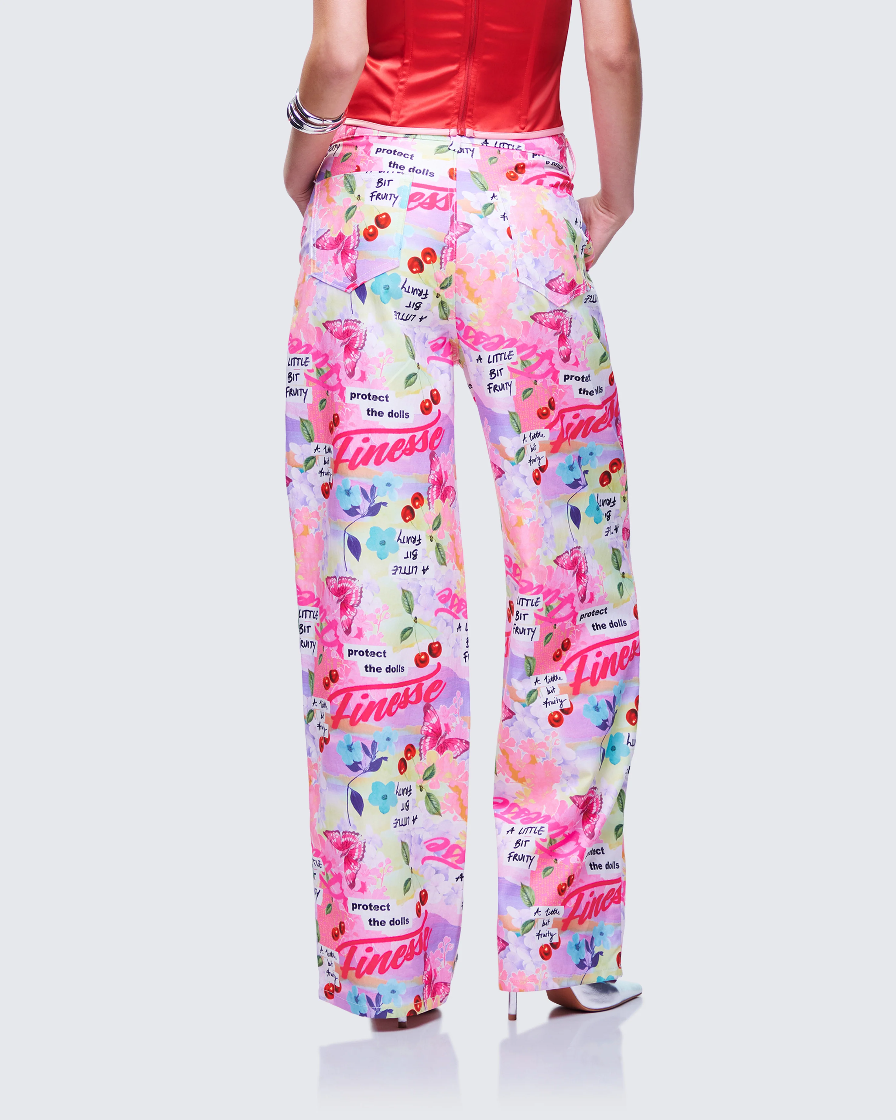 Tove Multi Printed Twill Pant - Image 4