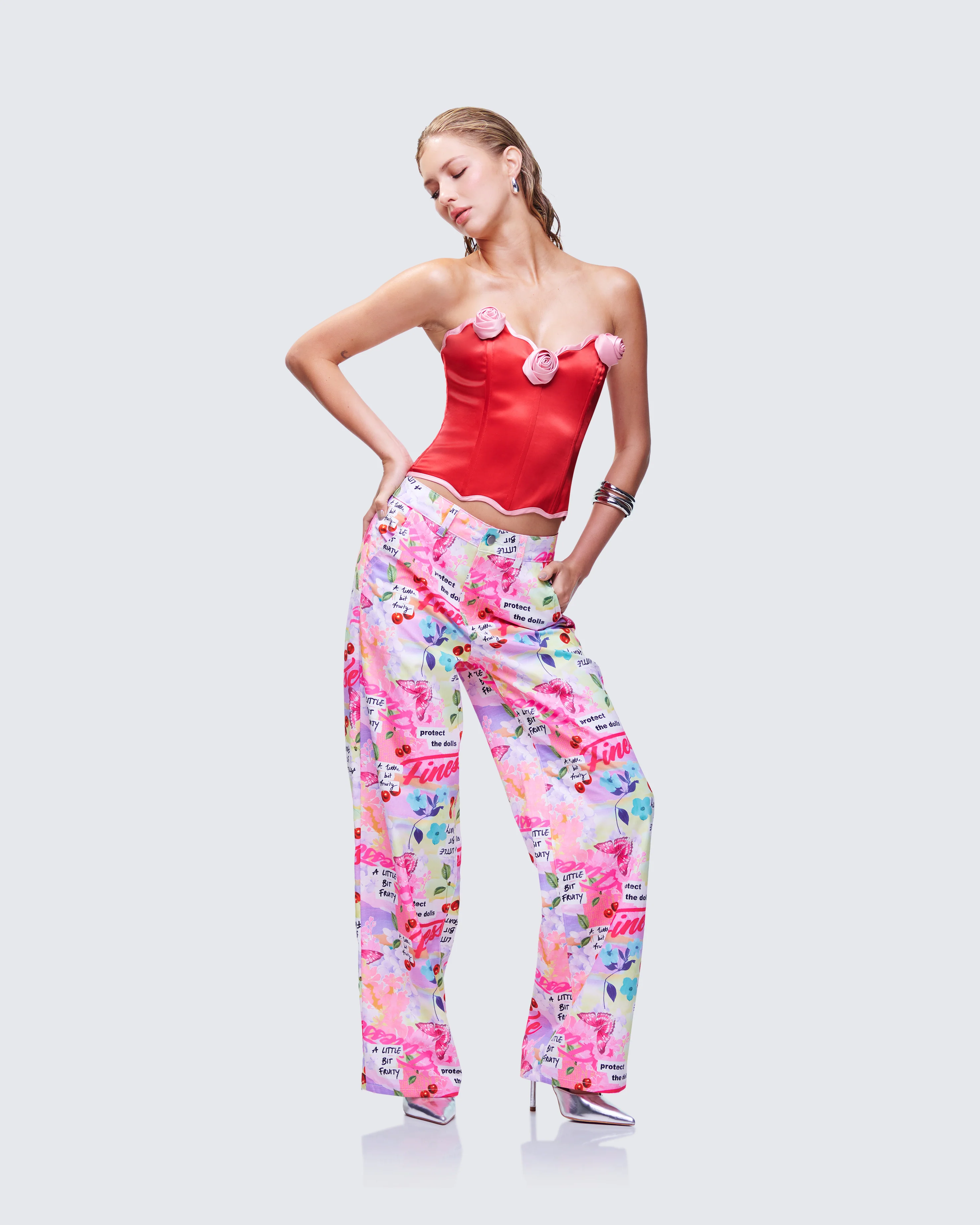 Tove Multi Printed Twill Pant - Image 5