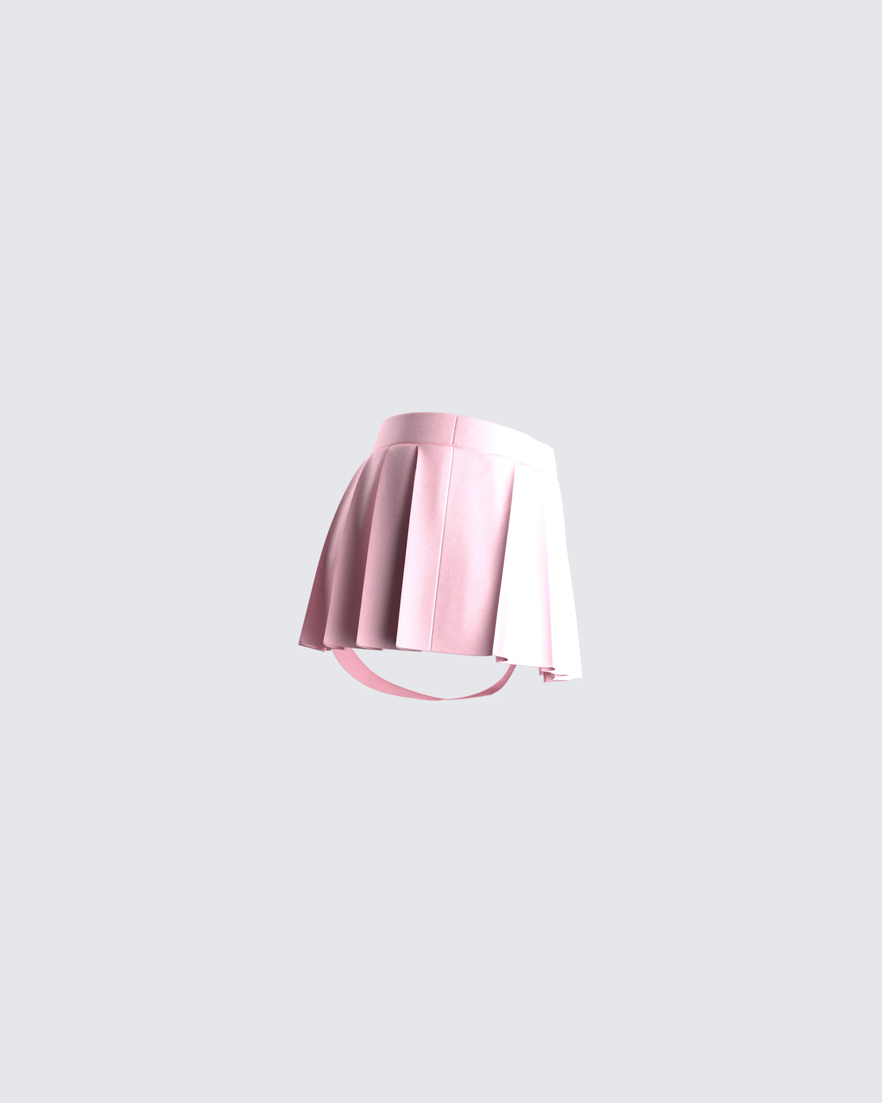 Uma Pink Micro Mini Pleated Skort - Image 2