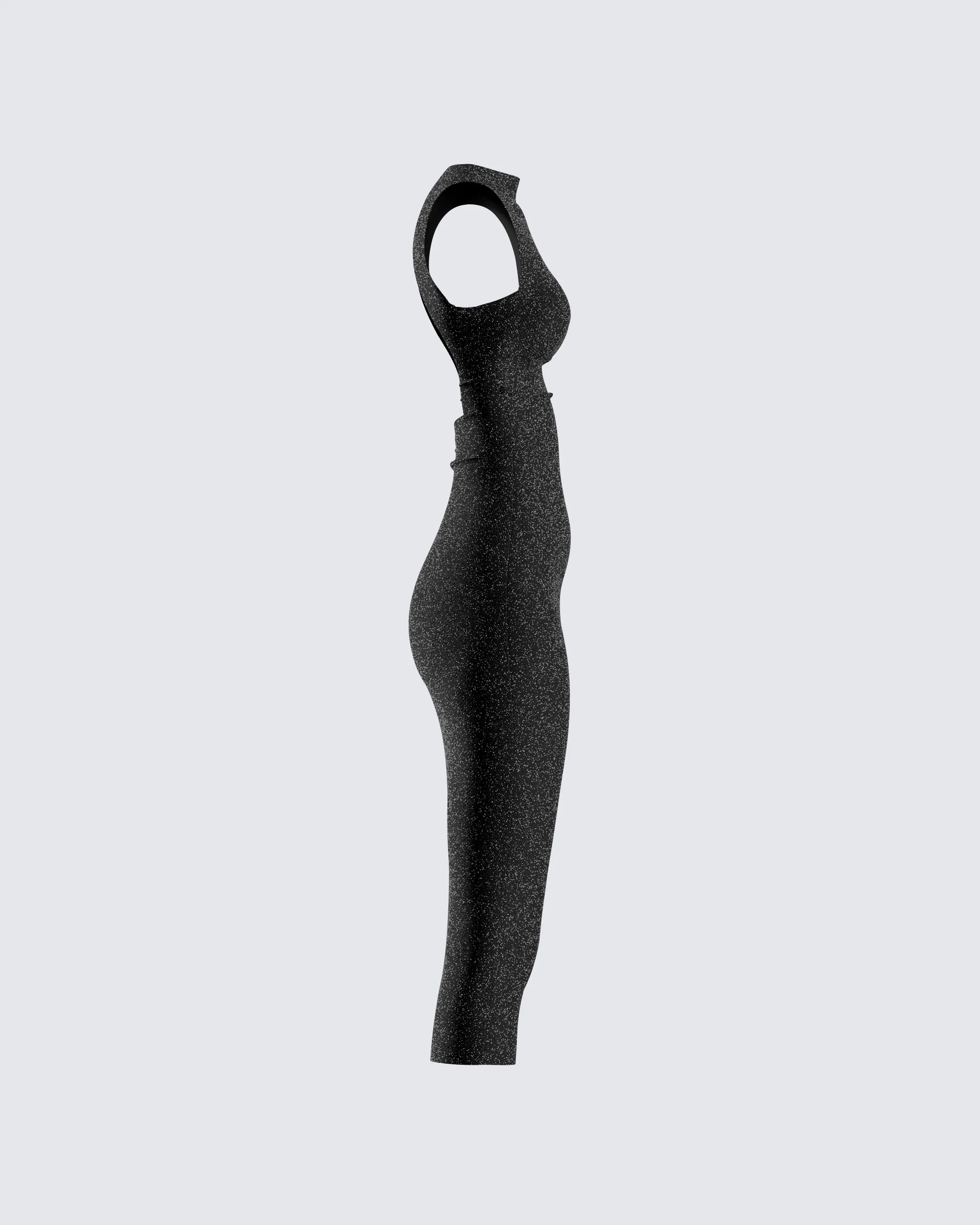 Umbra Black Shimmer Midi Dress - Image 2