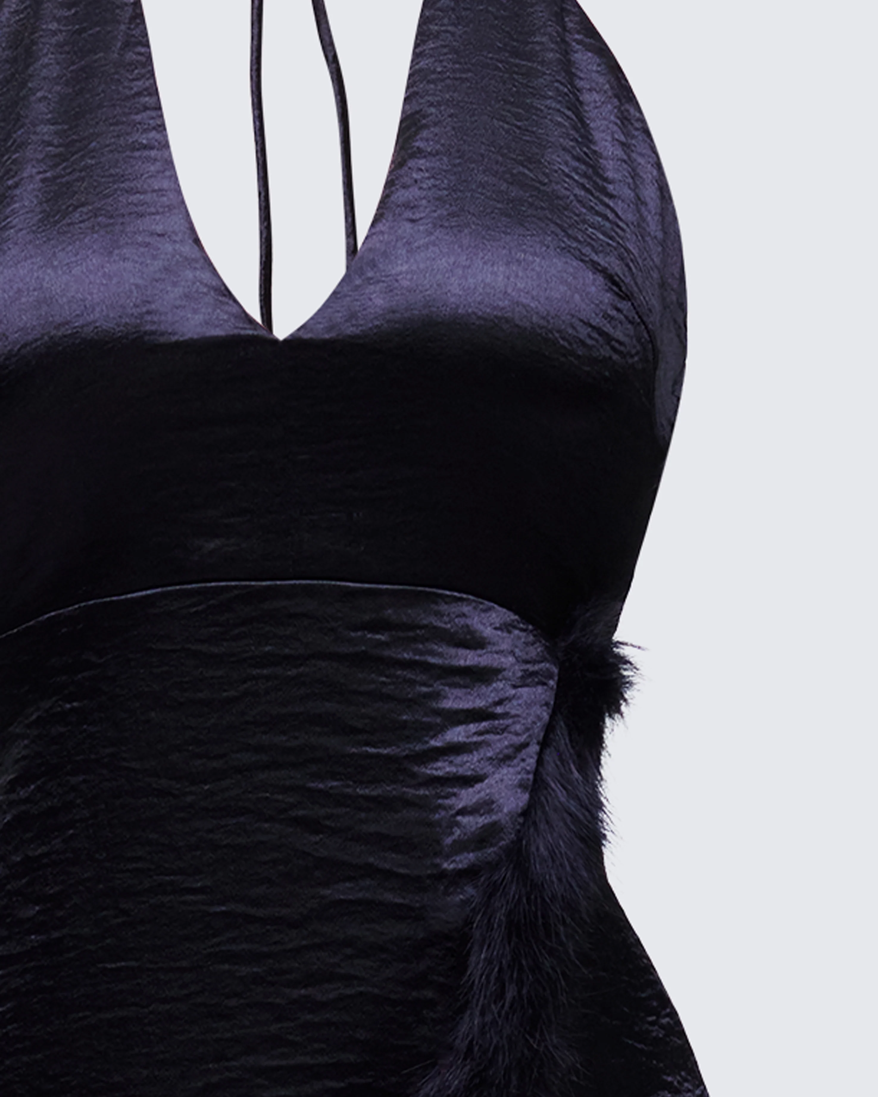 Ursula Black Wrap Maxi Dress - Image 6