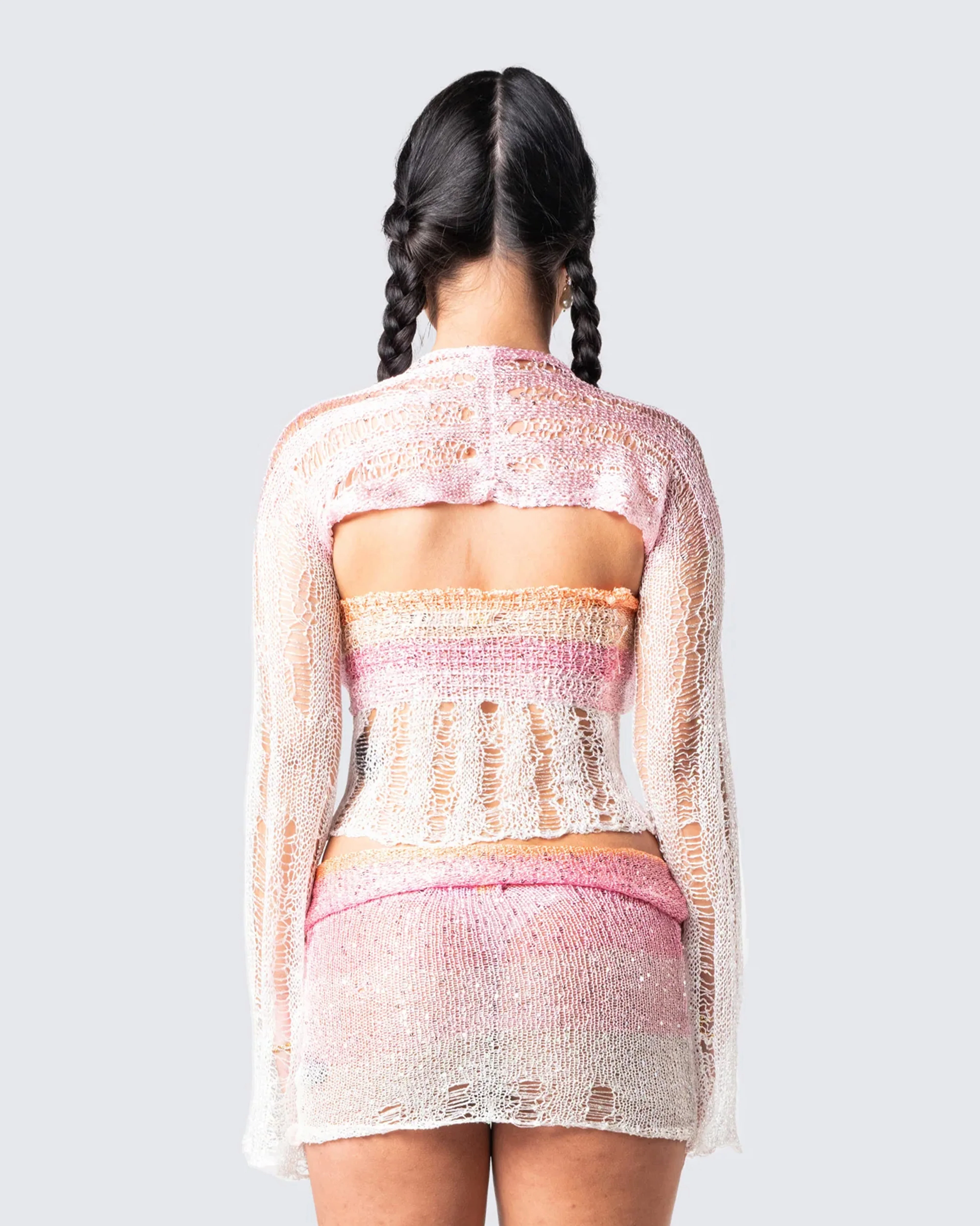 Vanessa Pink Sequin Knit Top - Image 6