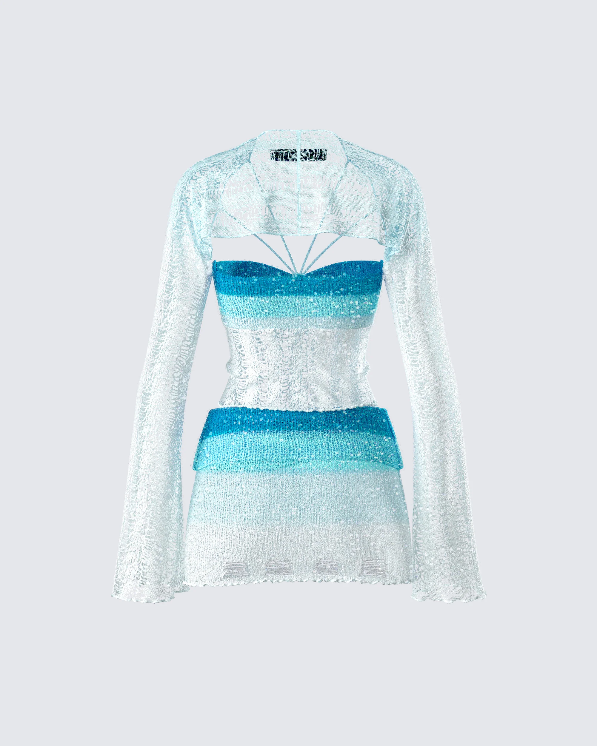 Vanessa Turquoise Sequin Set - Image 3
