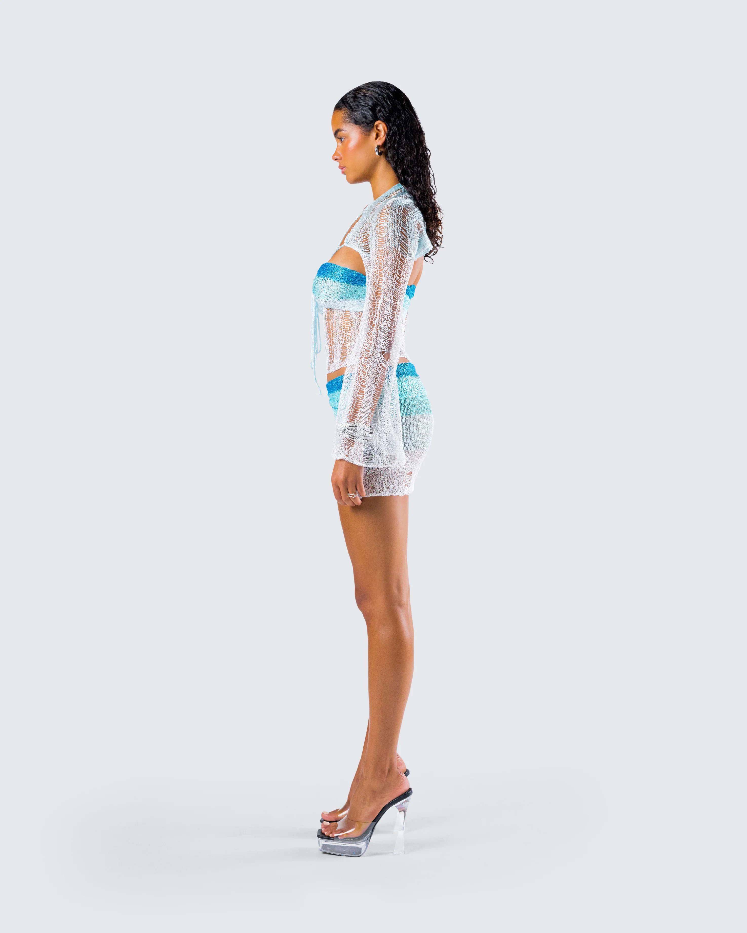 Vanessa Turquoise Sequin Set - Image 6