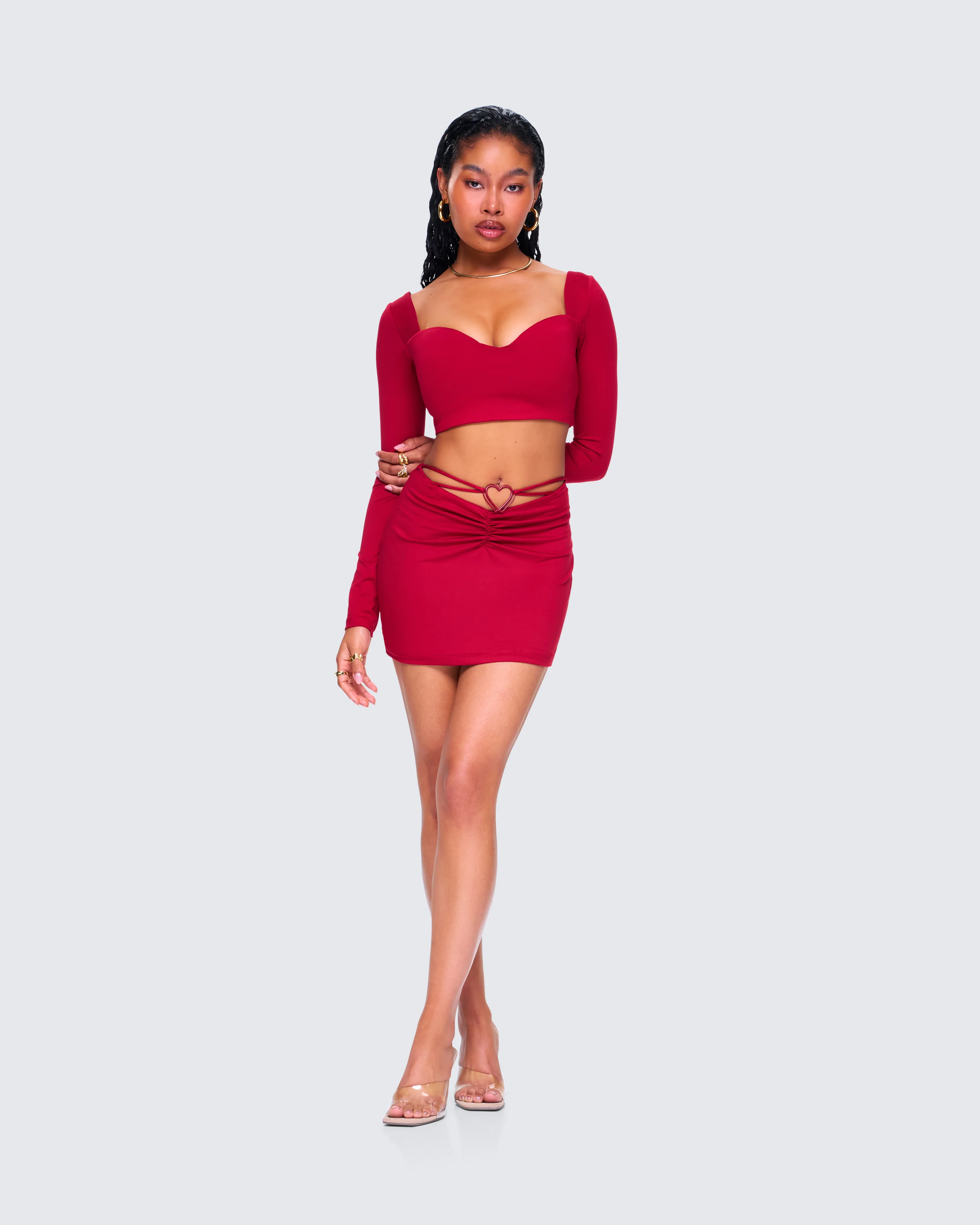 Venetia Red Sweetheart Top - Image 8