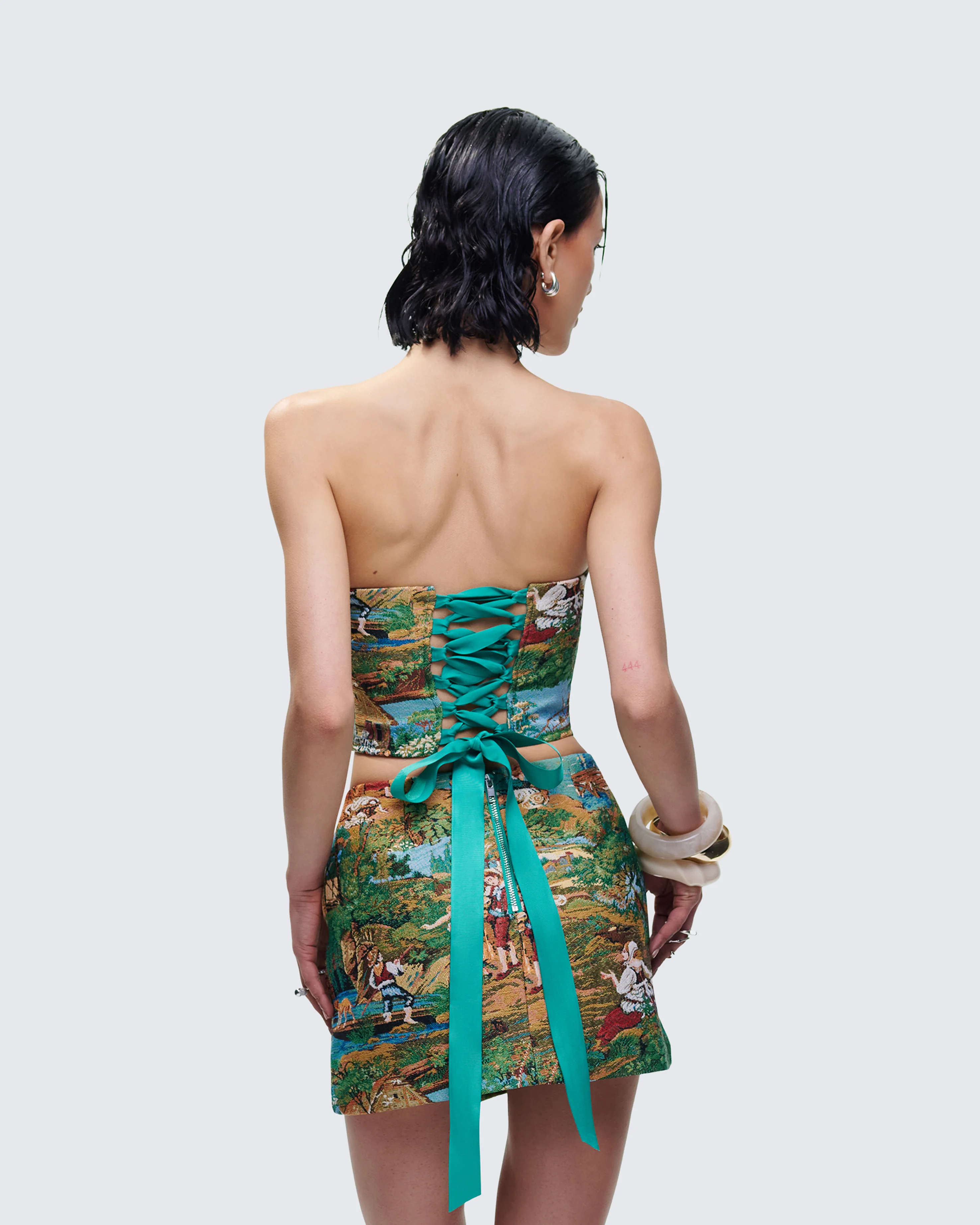 Viviette Tapestry Corset Top - Image 4