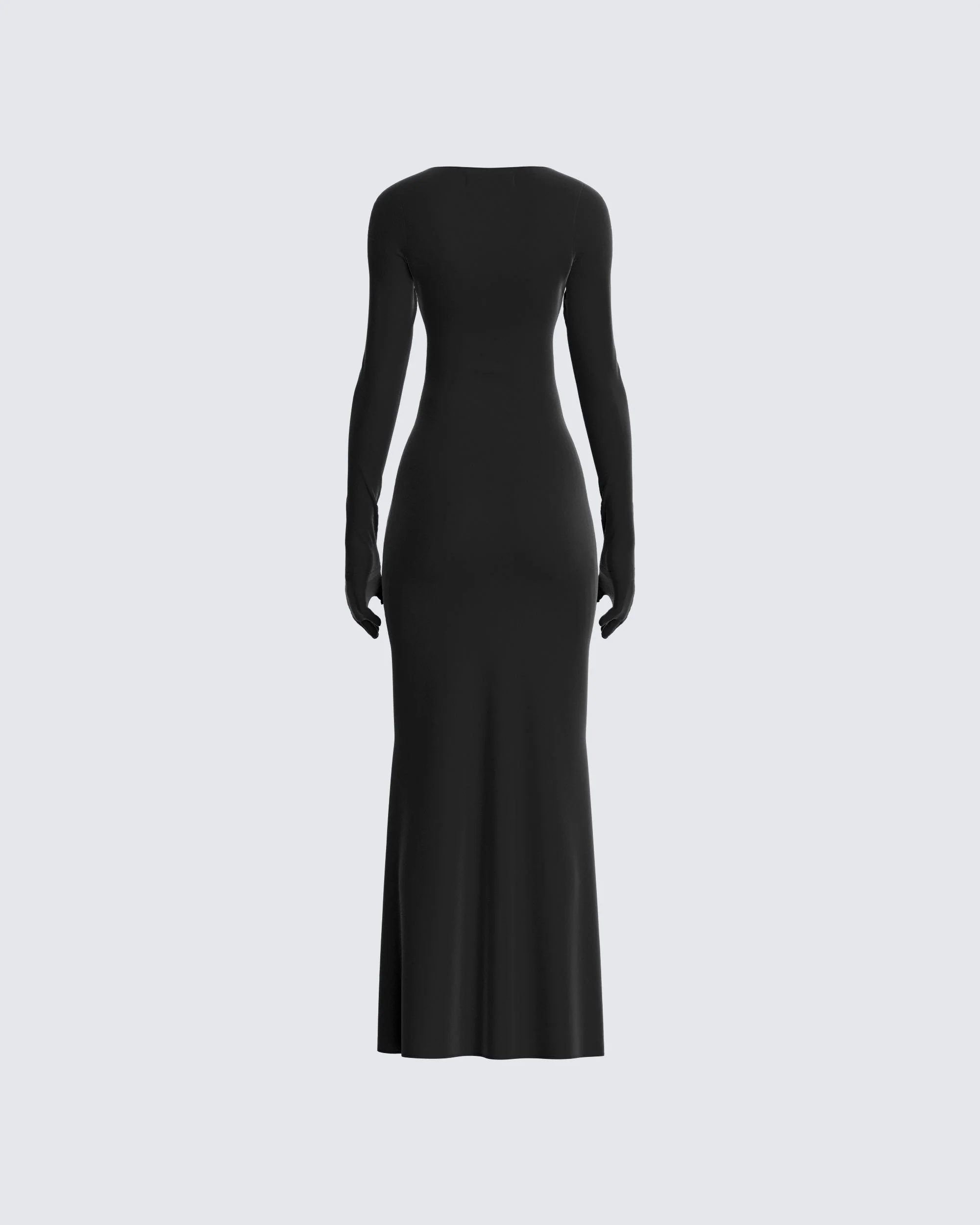 Vox Black Cut Out Dress & Gloves - Image 3