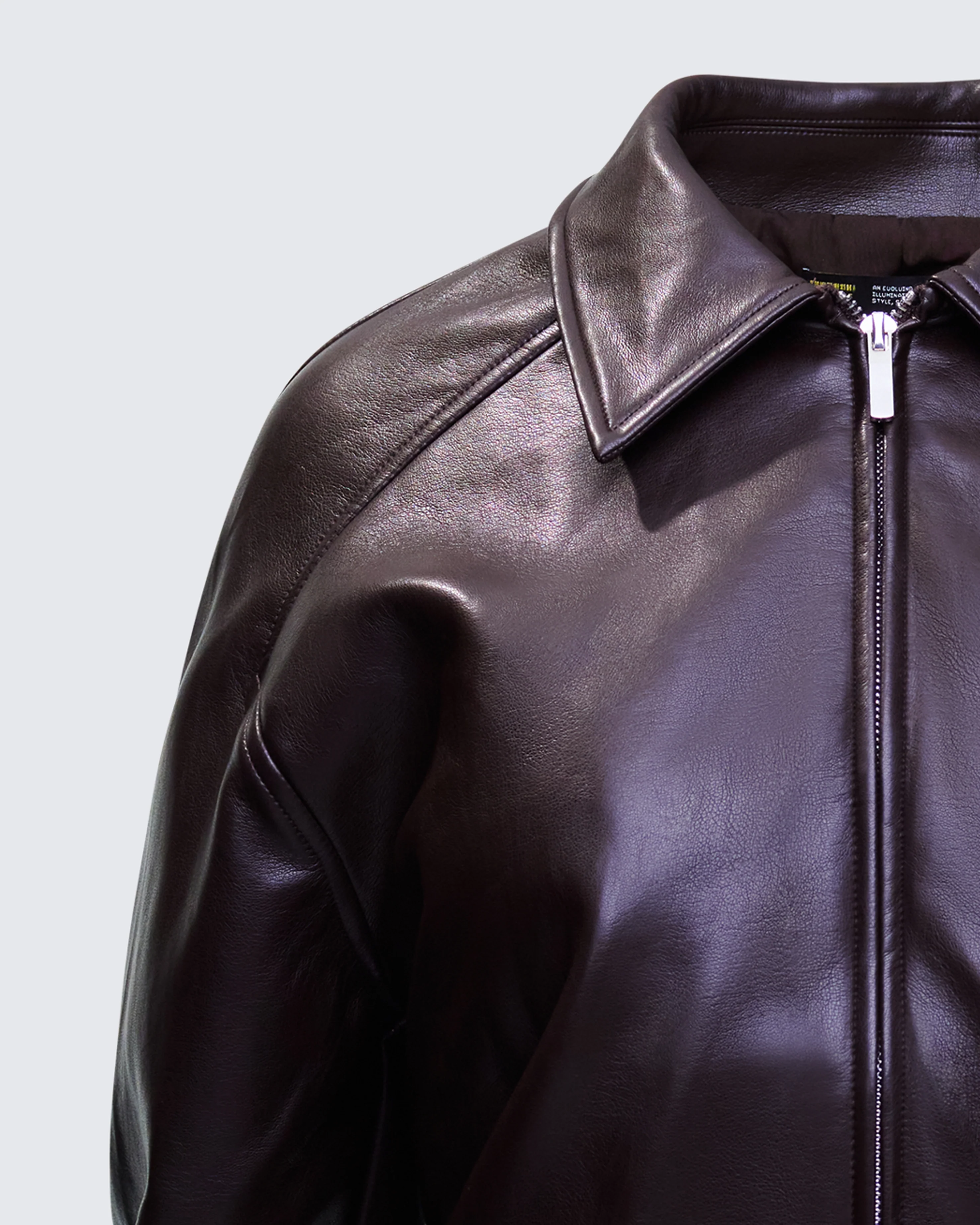Waveney Brown Vegan Leather Jacket - Image 6