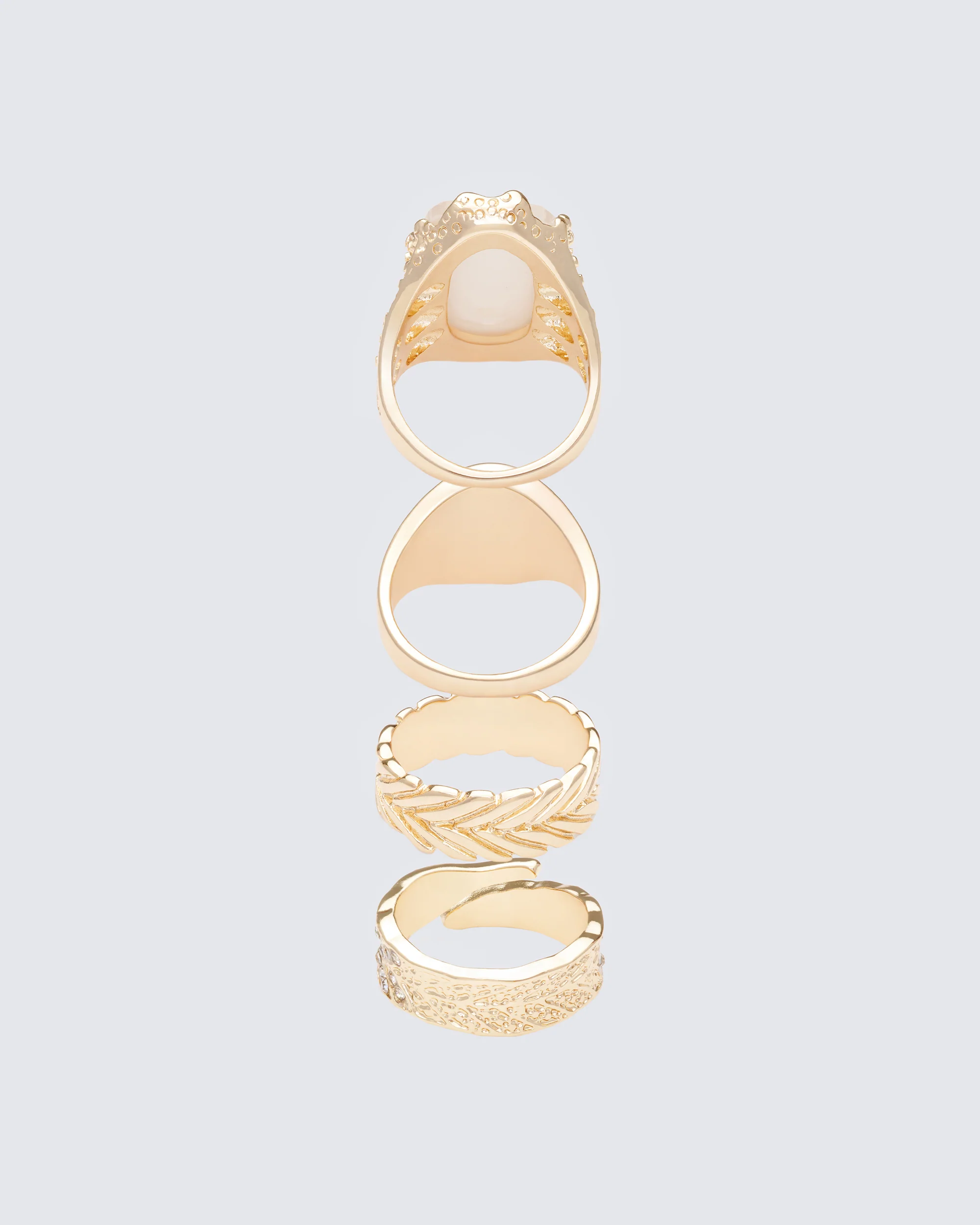 Wilda Gold Signet Set - 4 Pack - Image 2