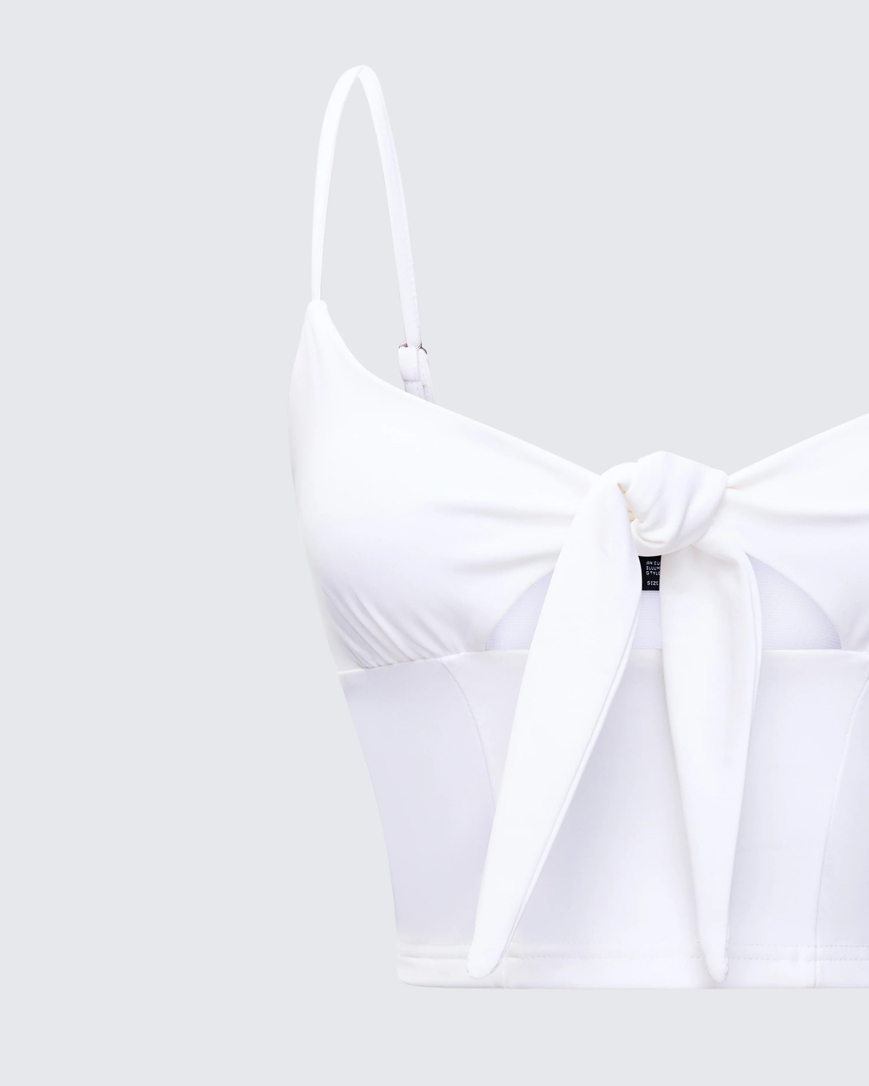 Wilmer White Tie Front Cami Top - Image 6