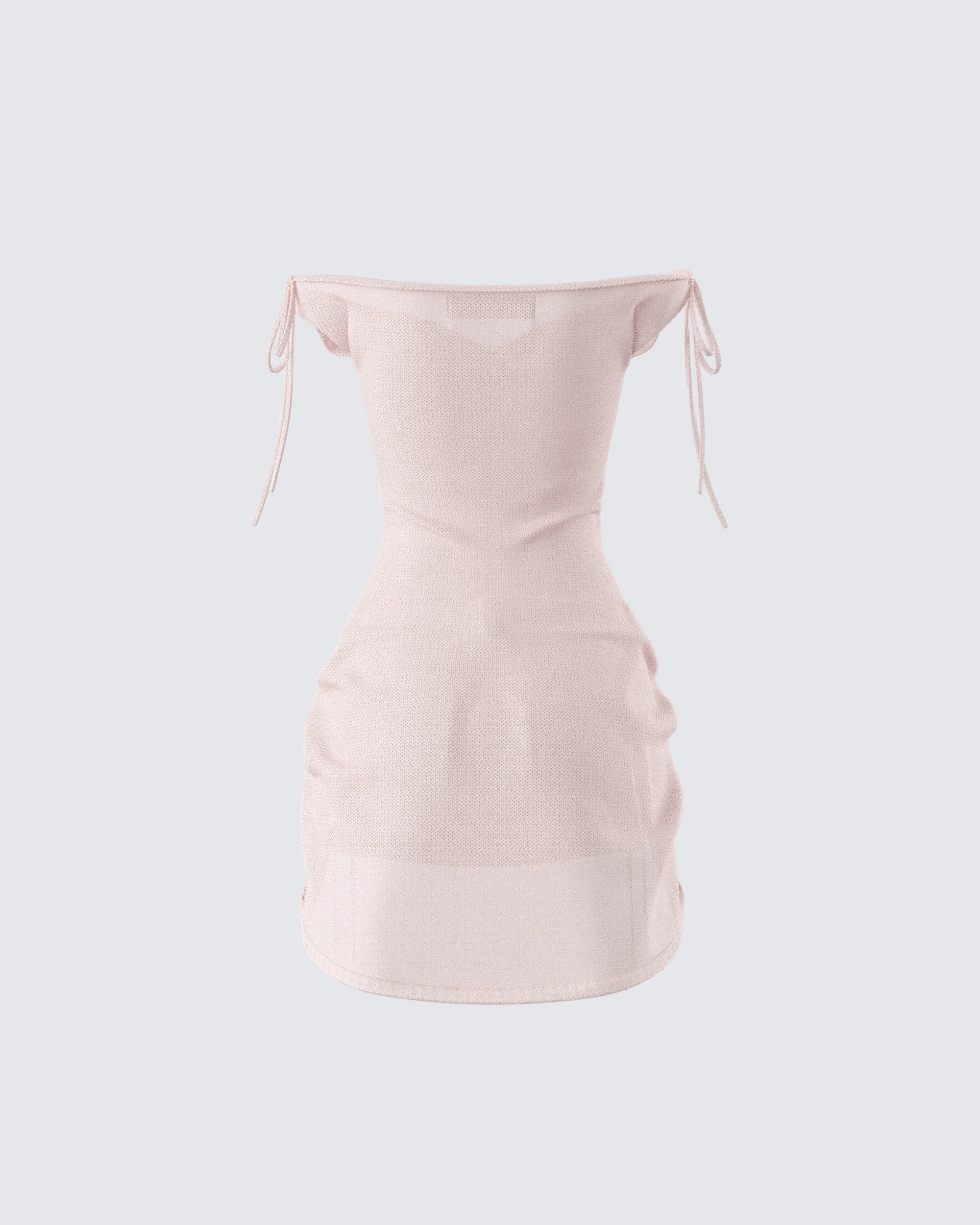 Wrenley Beige Ruched Sweater Top - Image 3