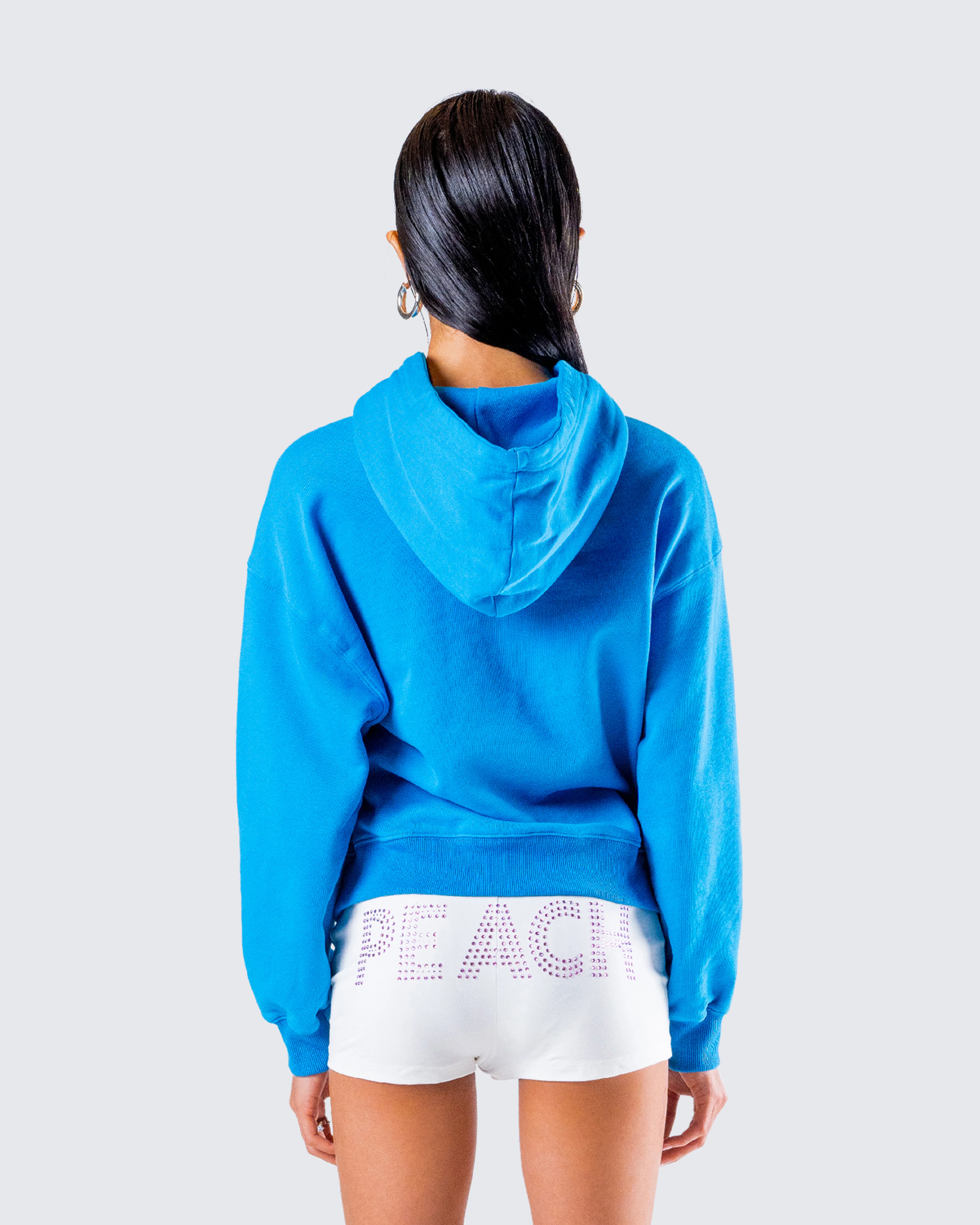 Yamuna Blue Fleece Hoodie - Image 7
