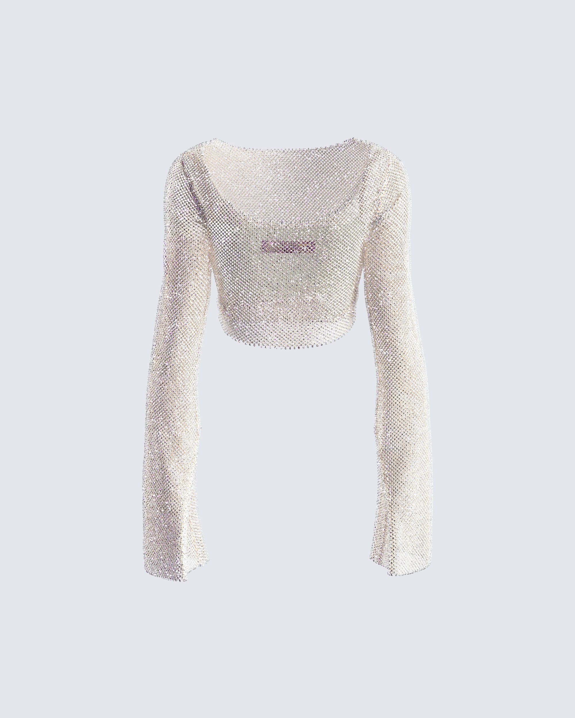 Yanni Cream Rhinestone Top - Image 3