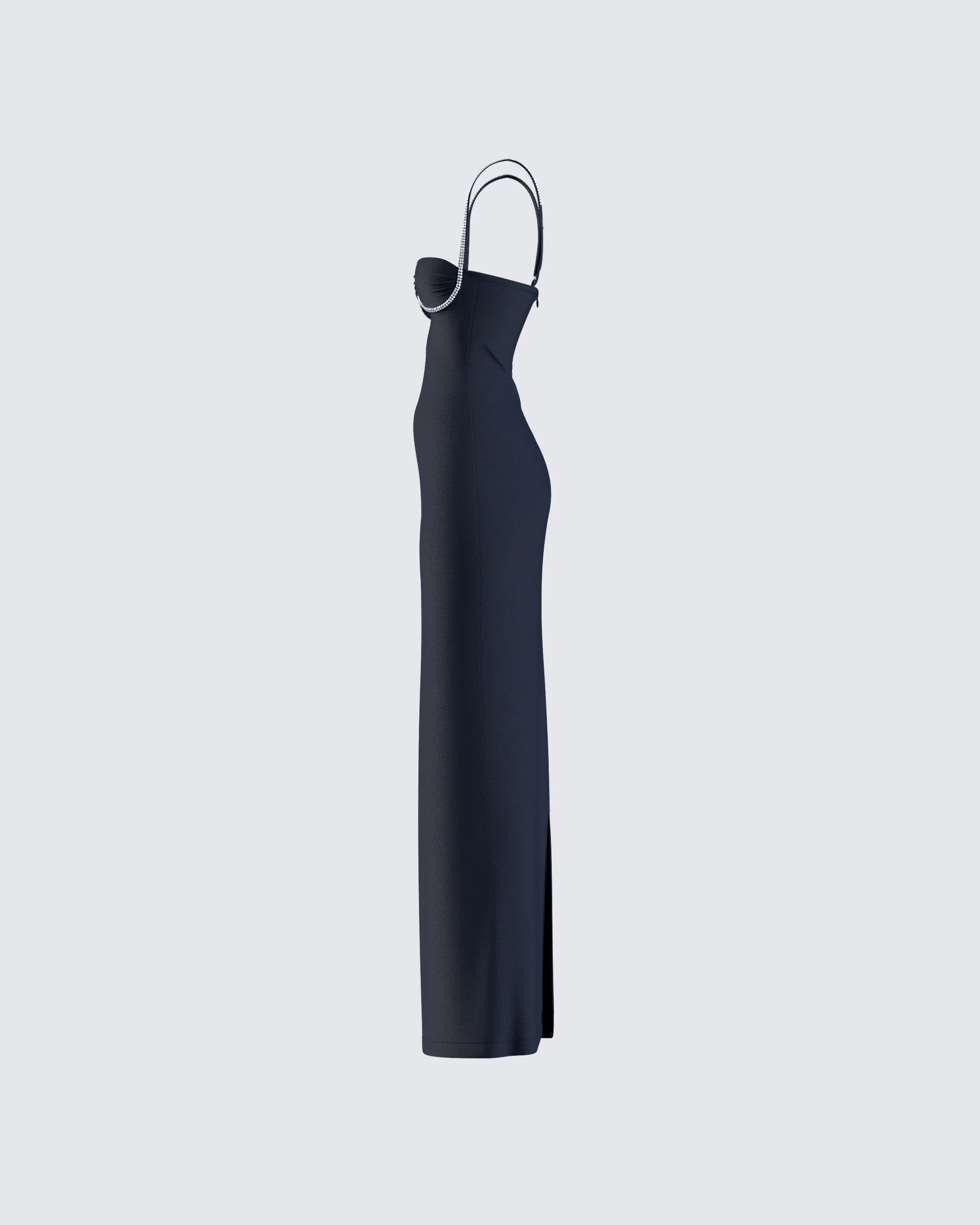 Yara Black Cut Out Maxi Dress - Image 2