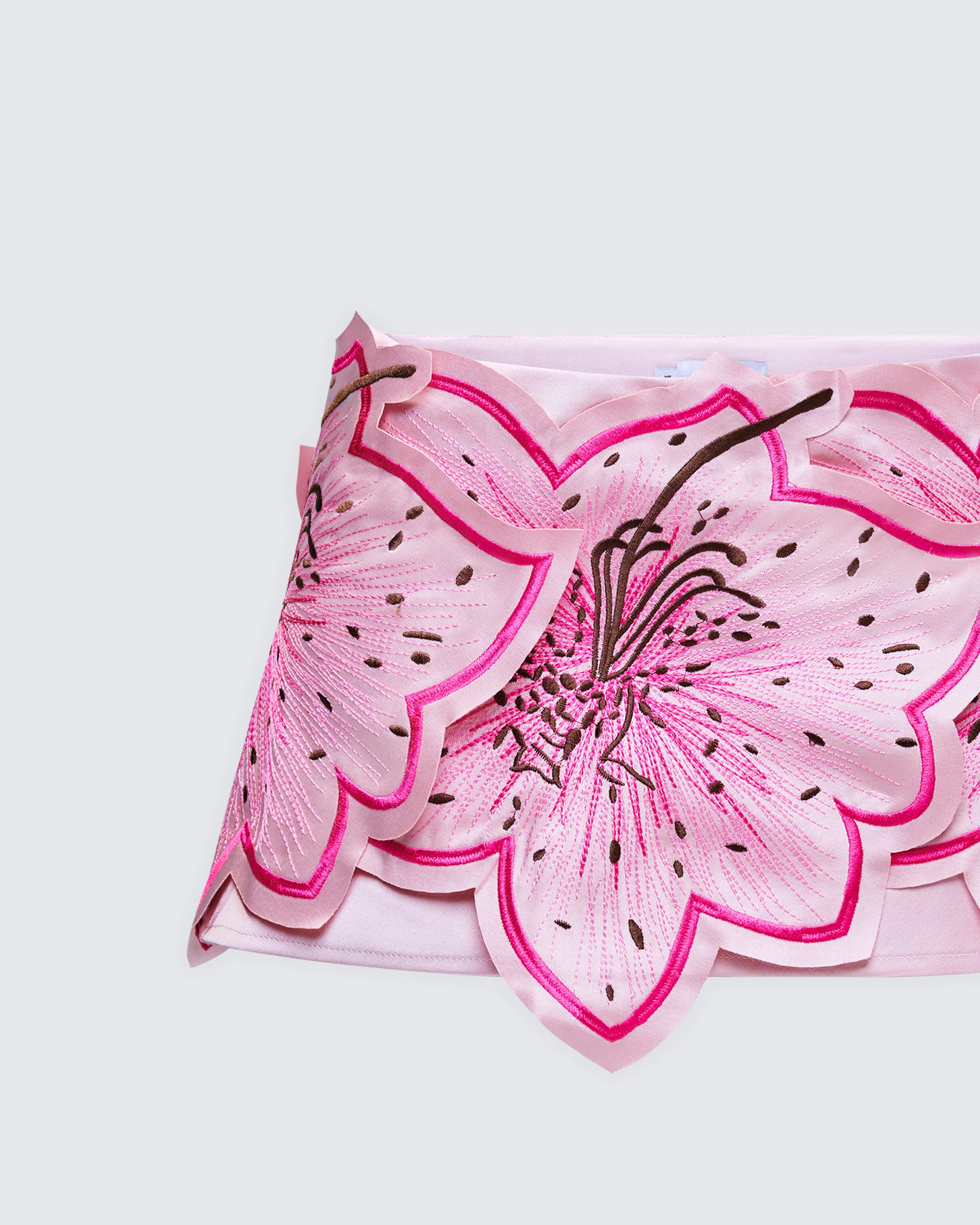 Ylva Pink Applique Mini Skirt - Image 6