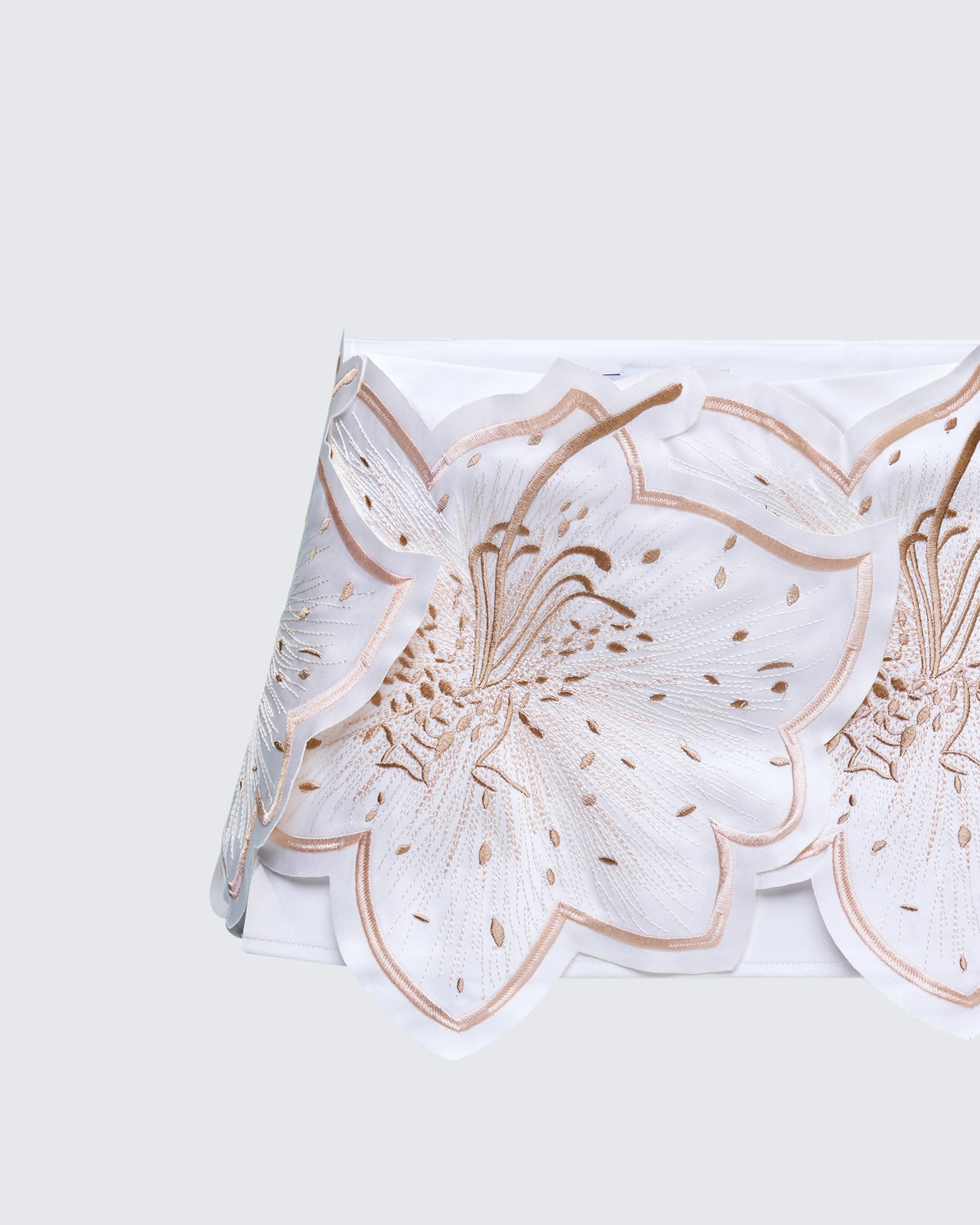 Ylva White Applique Mini Skirt - Image 6