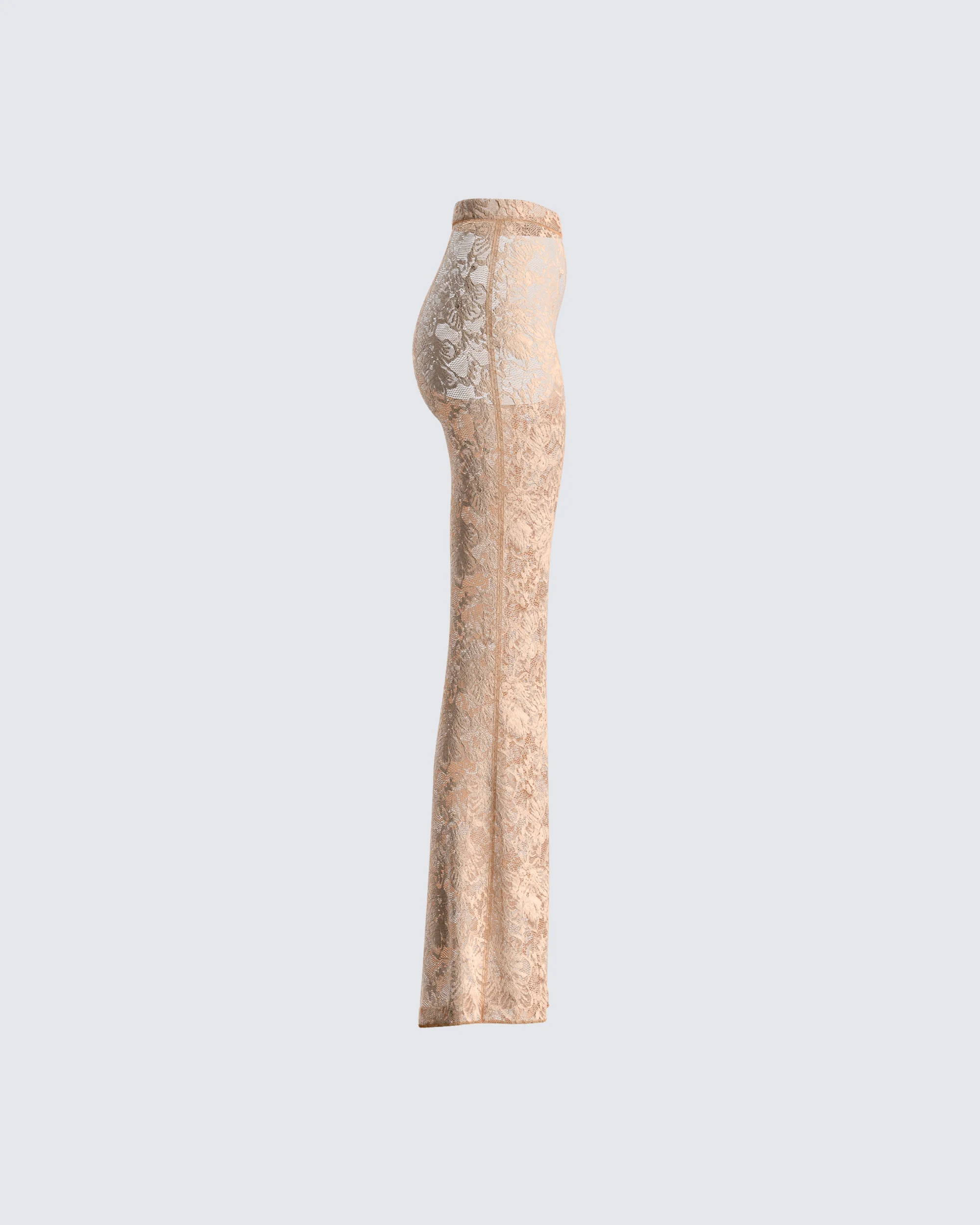 Yuri Peach Lace Pant - Image 2