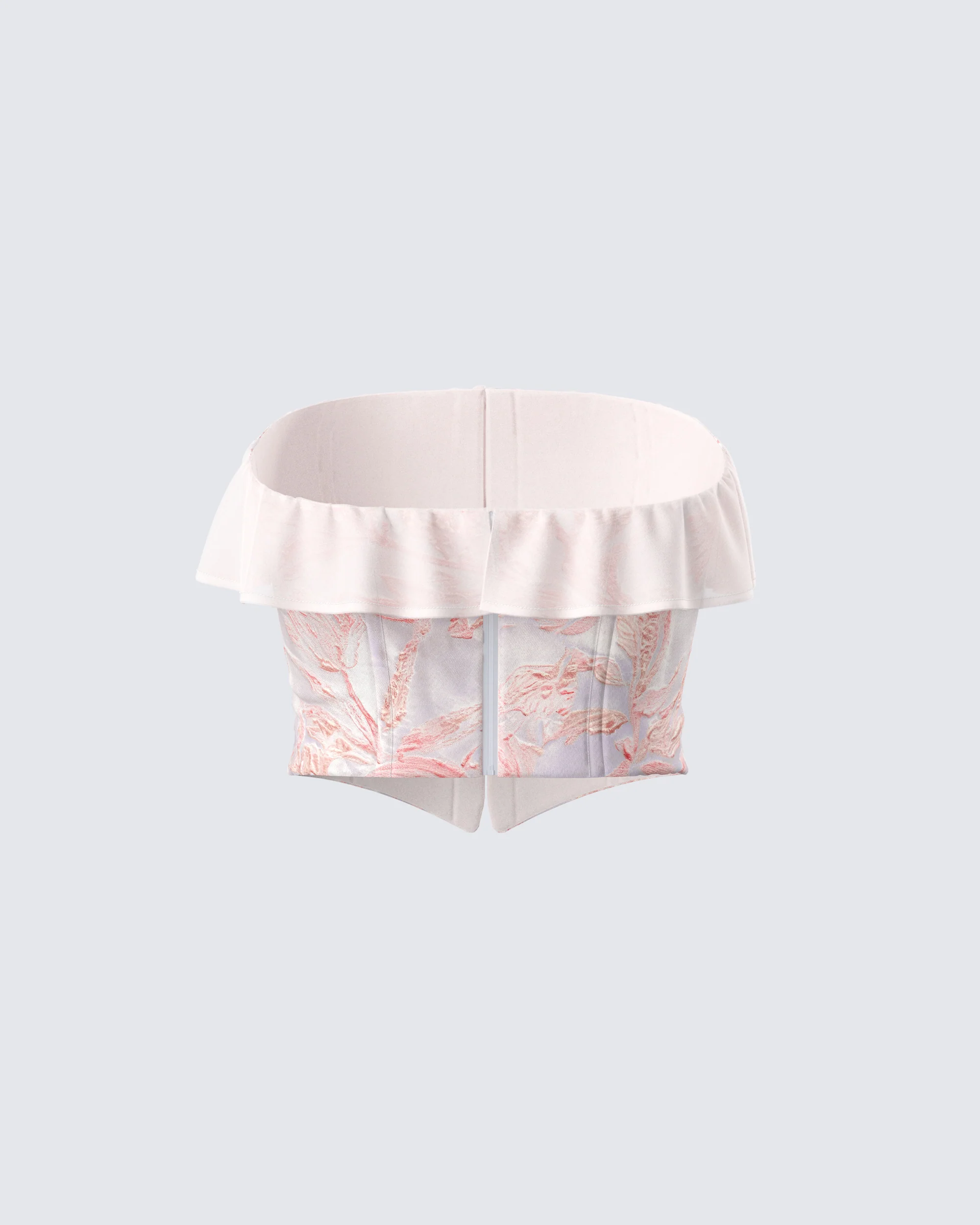 Zana Cream Ruffle Corset Top - Image 3