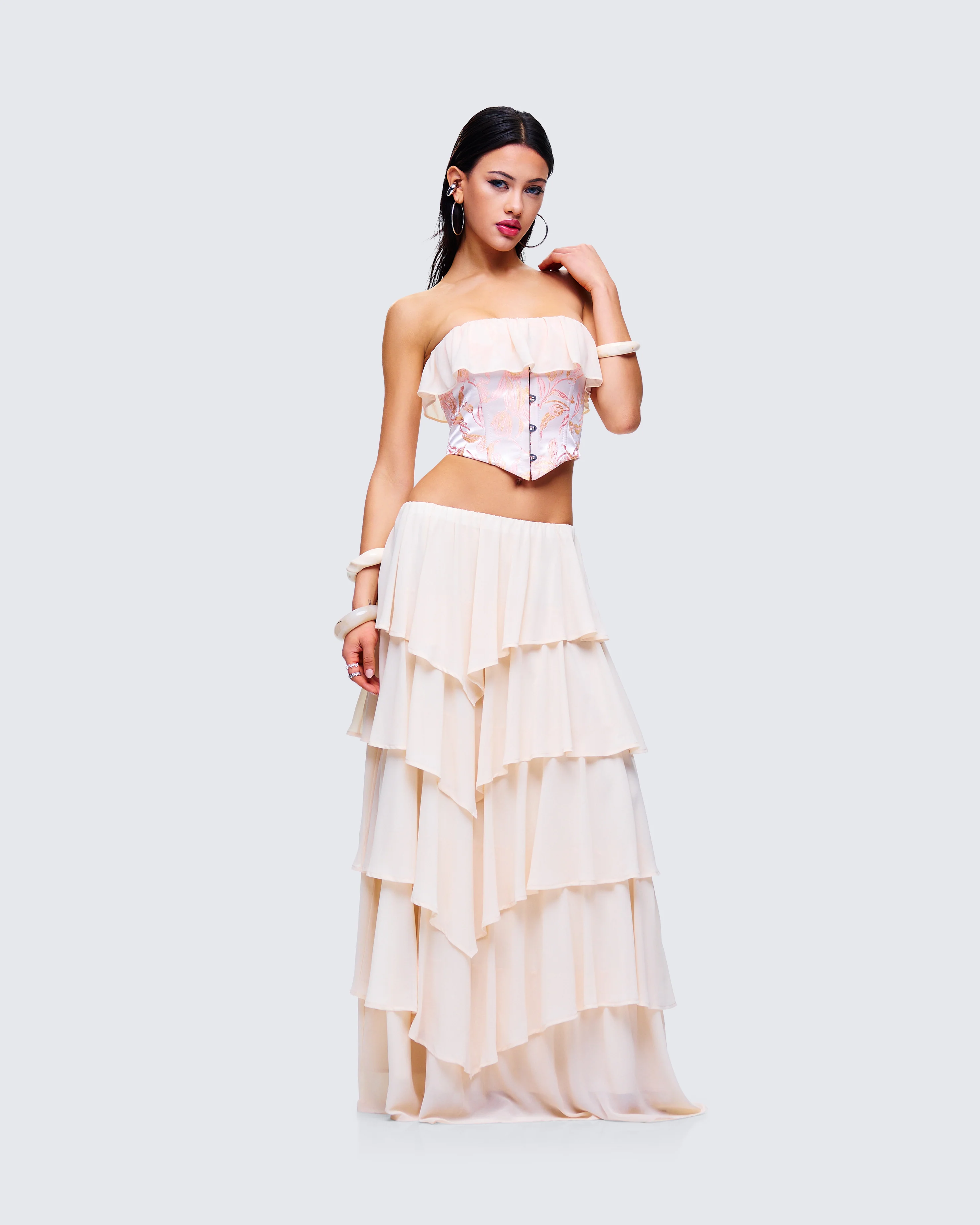 Zana Cream Ruffle Set - Image 5