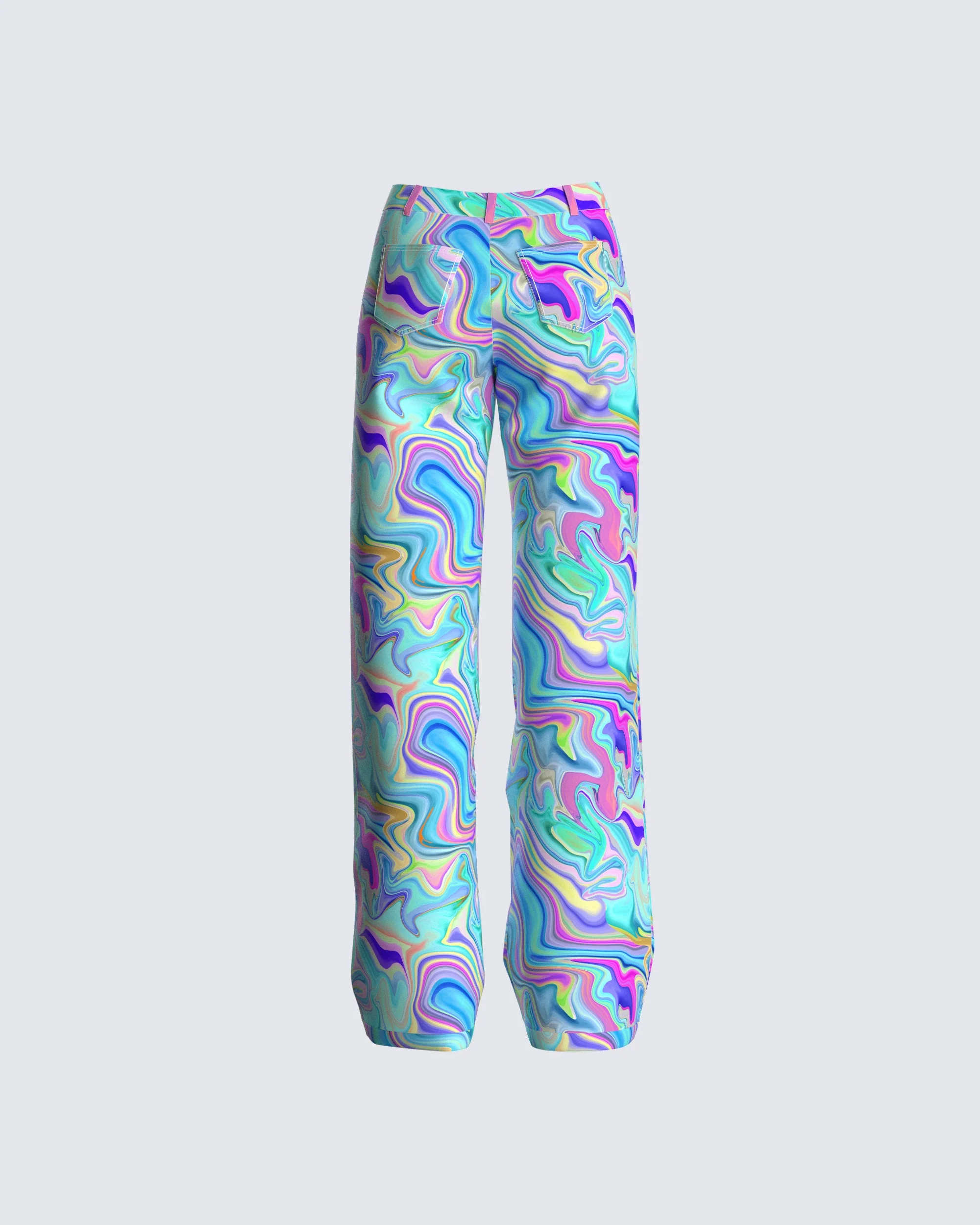 Zenya Swirl Print Pant - Image 3
