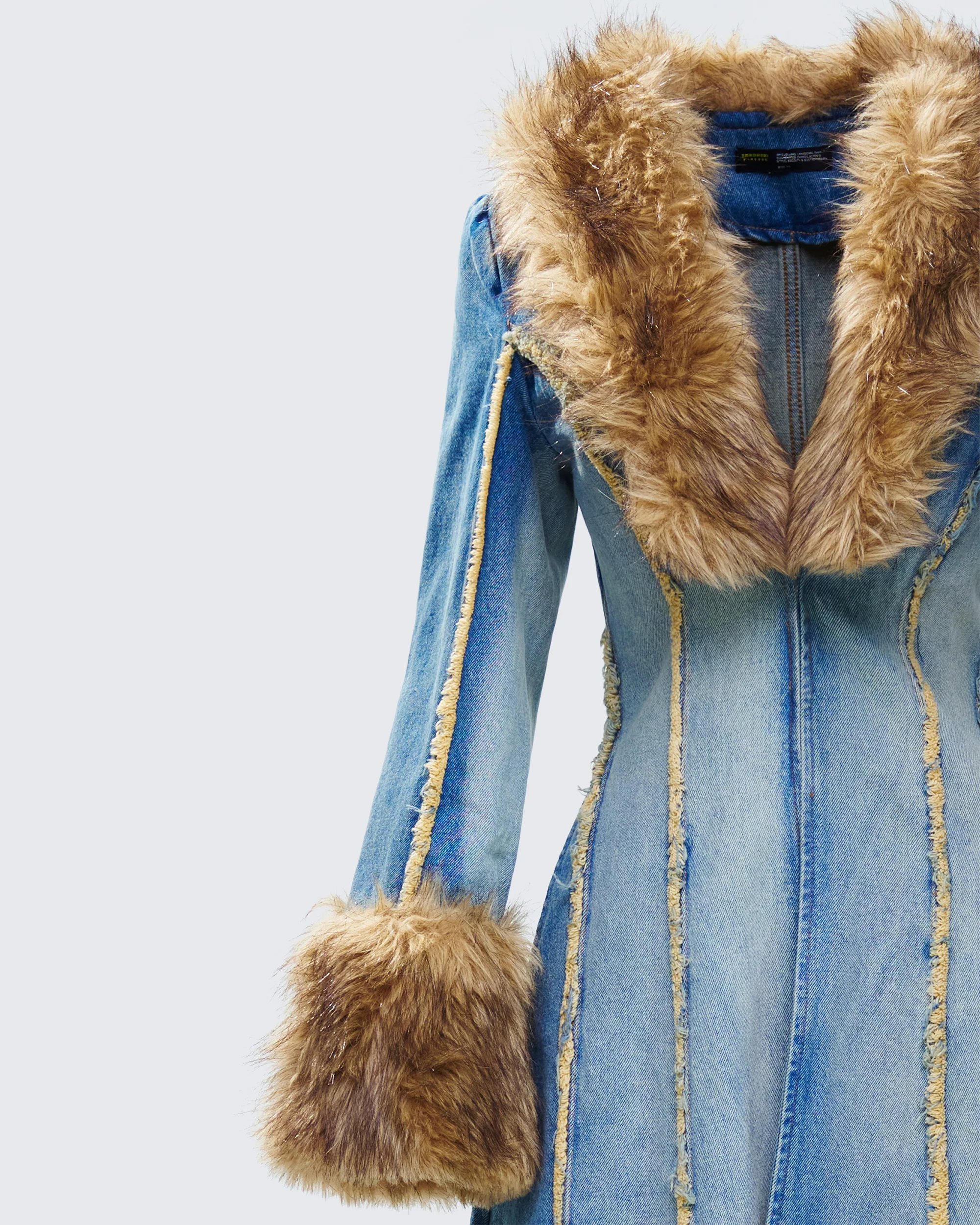 Zephyra Denim Maxi Coat - Image 6