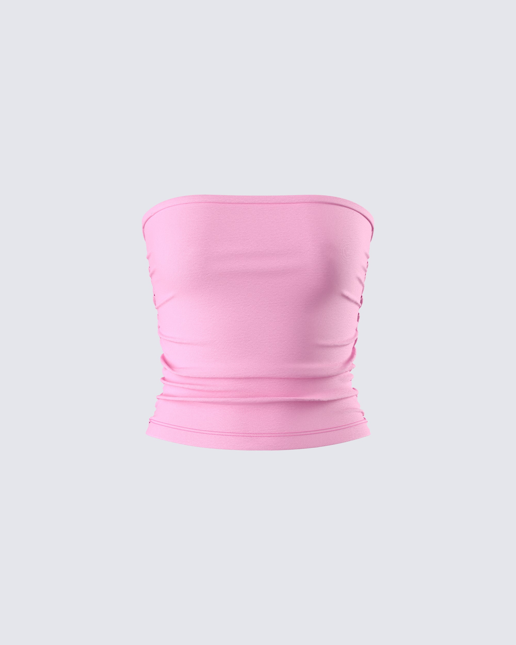 Zinnia Pink Jersey Tube Top